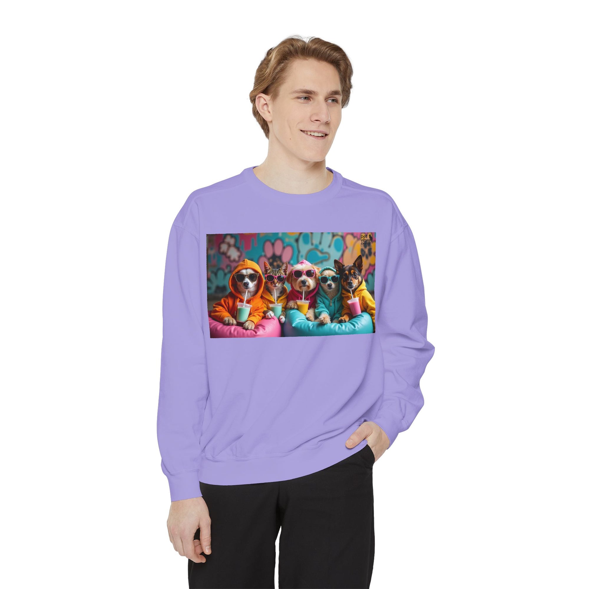 Colorful Dog Lovers Unisex Sweatshirt, Cozy Apparel for Pet Owners, Gift for Dog Lovers, Cute Animal Sweatshirt, Fun Casual Wear