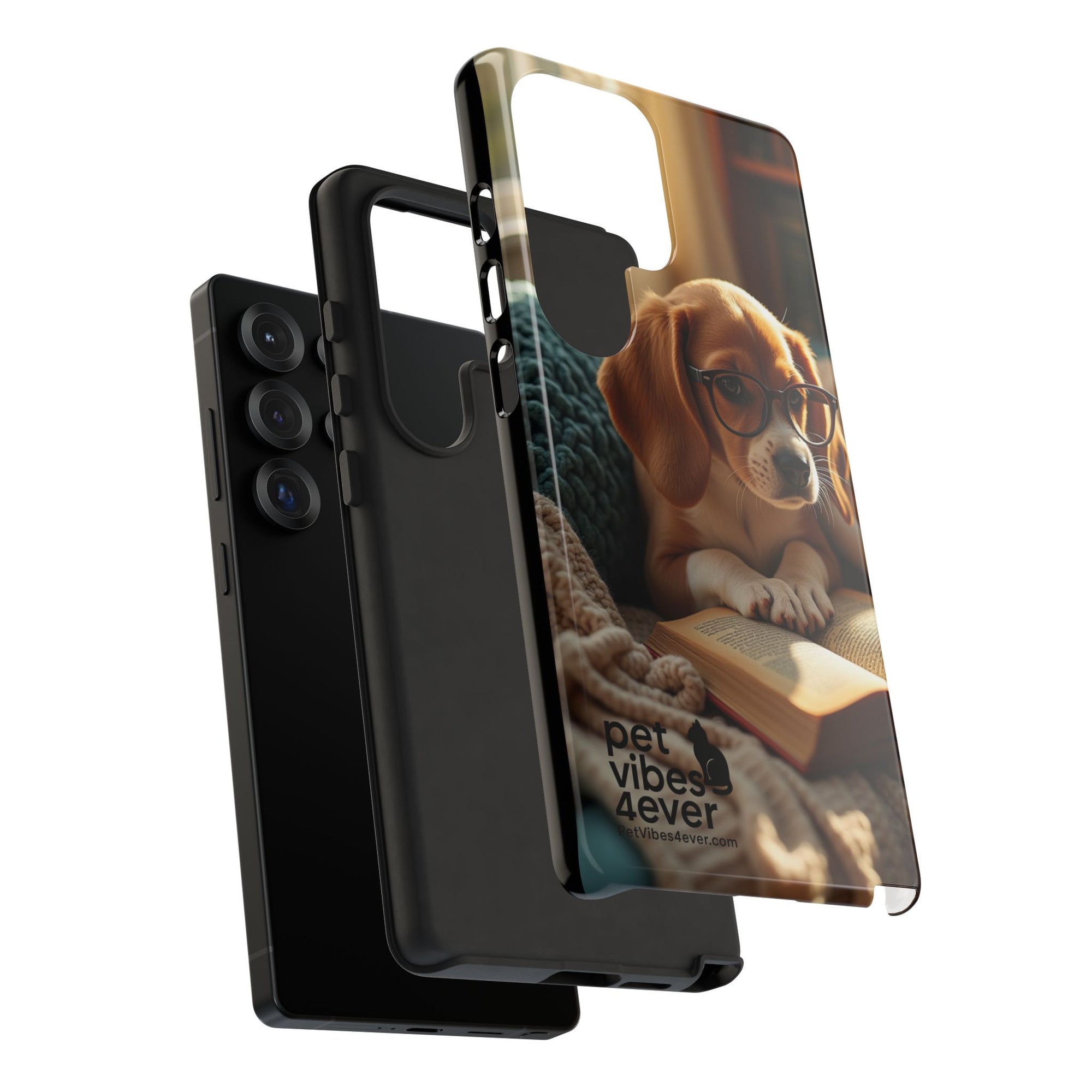 Dog-Themed Phone Case with "Pet Vibes Forever" Design, Cute Dog Accessories, Pet Lover Gift, Phone Cover, Animal Lover Decor