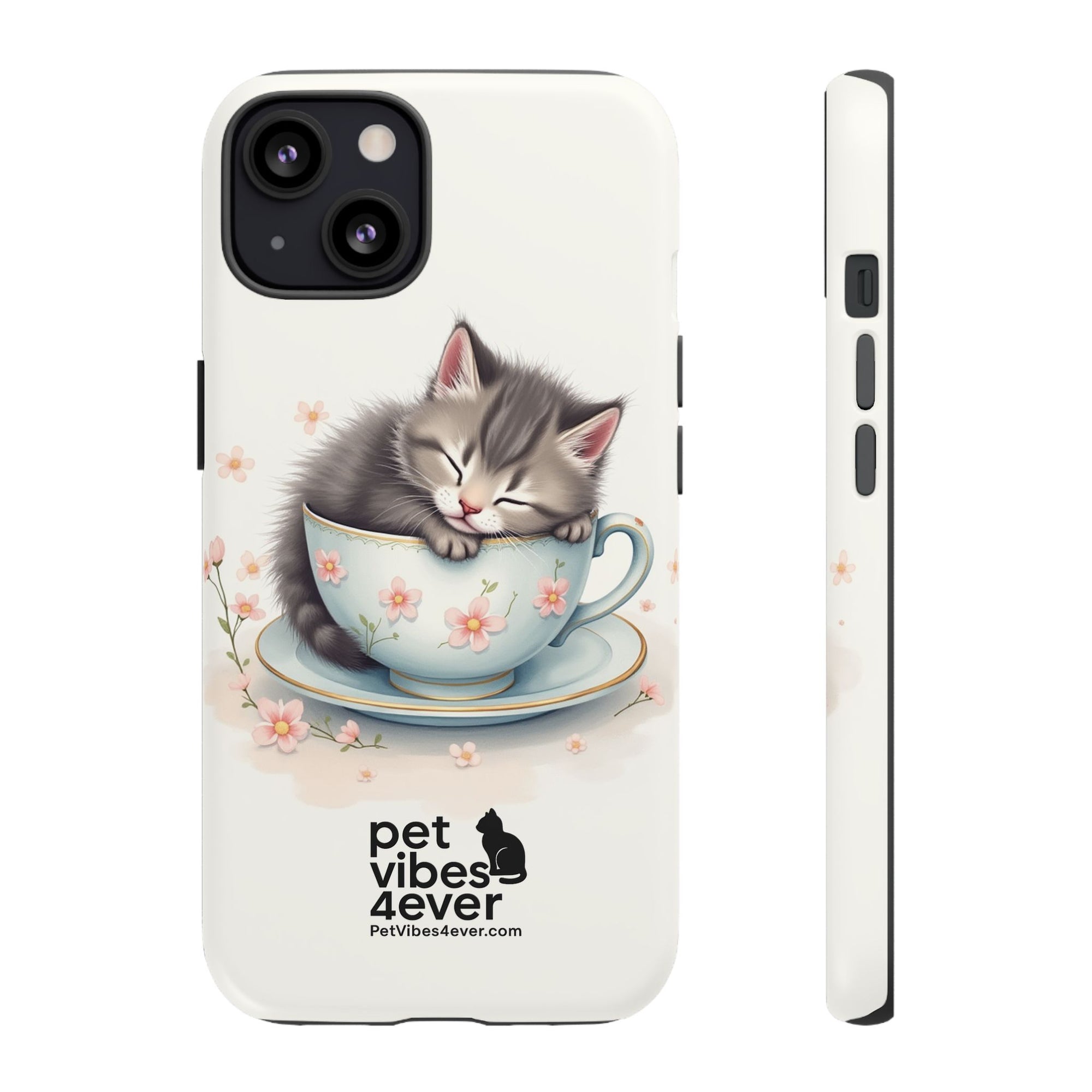 Cute Cat Phone Case - Tough Cases for Animal Lovers, Pet Gifts, Phone Accessories, Kitten Merchandise, Cute Cat Decor