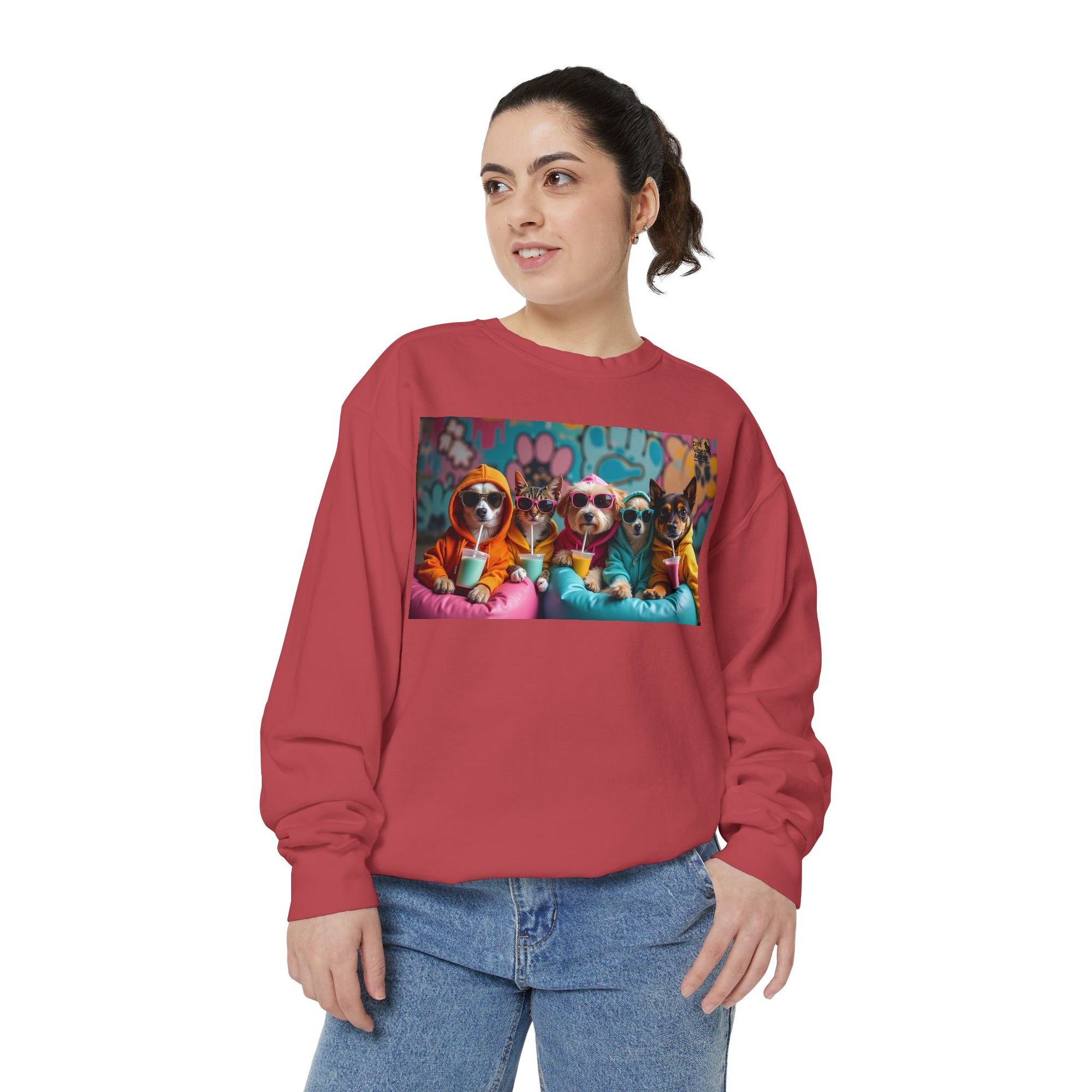 Colorful Dog Lovers Unisex Sweatshirt, Cozy Apparel for Pet Owners, Gift for Dog Lovers, Cute Animal Sweatshirt, Fun Casual Wear