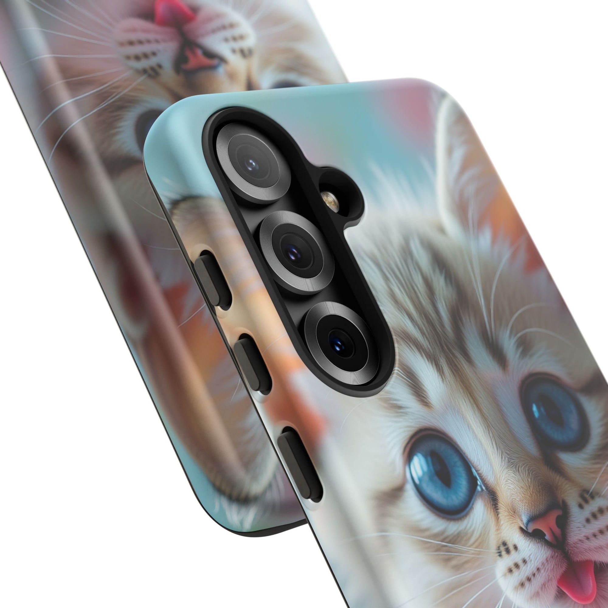 Cute Cat Phone Case with Pet Vibes, Perfect Gift for Cat Lovers, Fun Tech Accessories for Birthdays, Animal Lovers, Kawaii Style