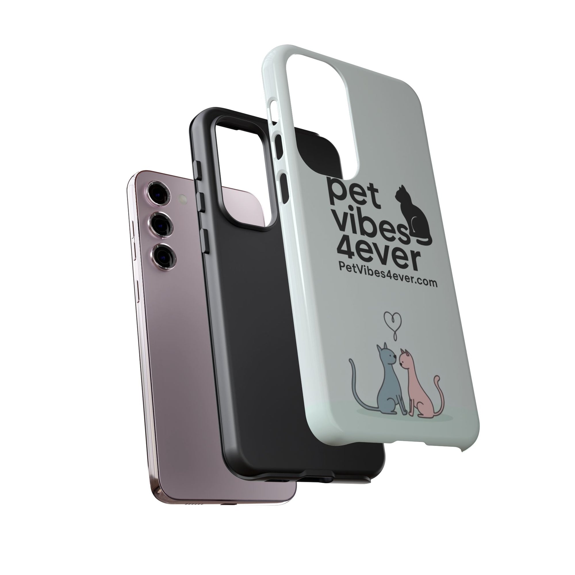 Cute Cat Phone Case, Colorful Tough Case for Pet Lovers, Cat-Themed Accessory, Gift for Animal Lovers, Mobile Phone Protection