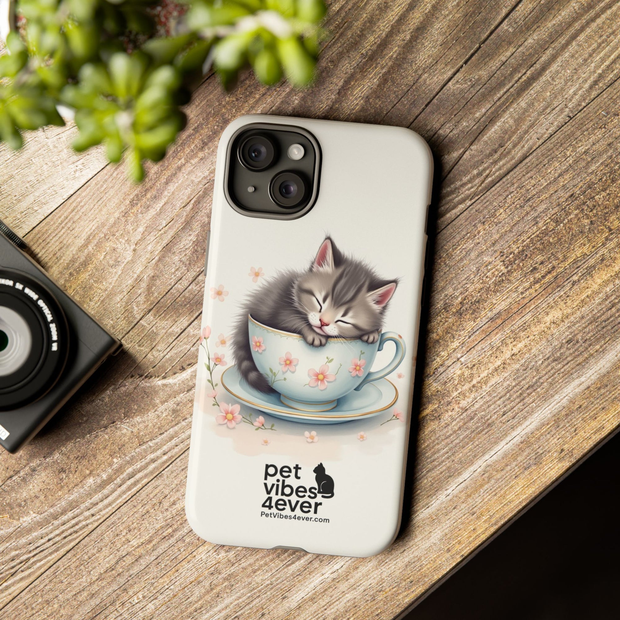 Cute Cat Phone Case - Tough Cases for Animal Lovers, Pet Gifts, Phone Accessories, Kitten Merchandise, Cute Cat Decor