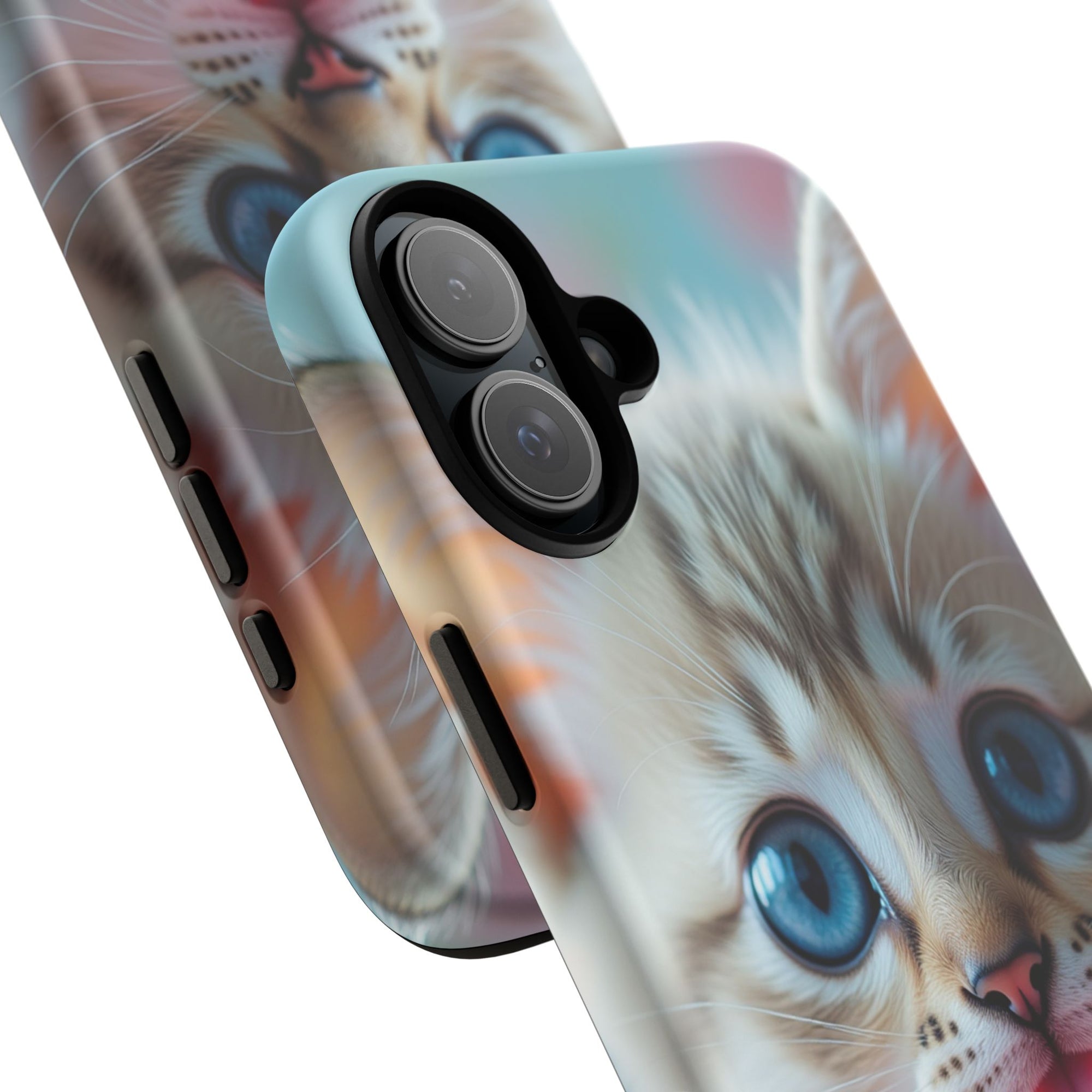 Cute Cat Phone Case, Pet Lover Gift, Unique Phone Cover, Animal Design Accessory, Fun Pet Vibes, Kitty Protection Shell