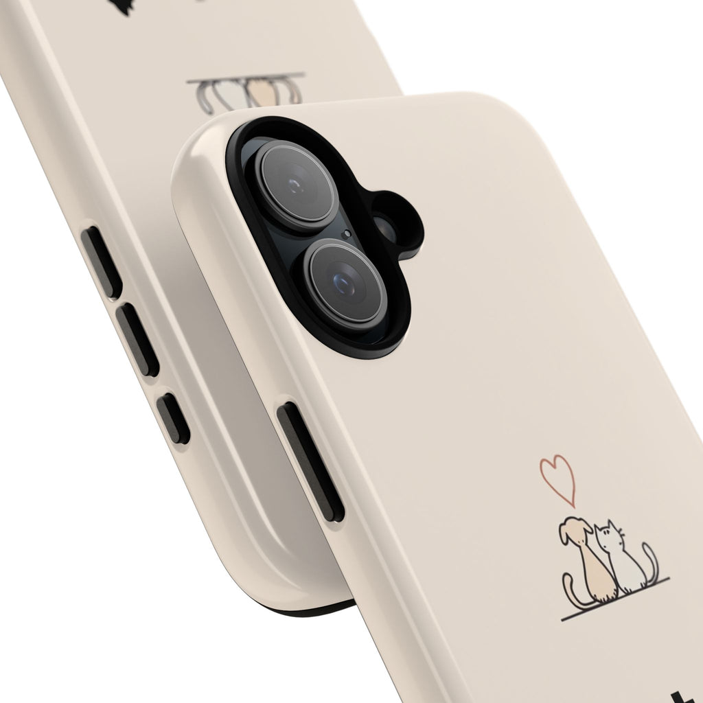 Pet Lovers Phone Case, Cute Animal Design, Tough Cases for Dog and Cat Lovers, Gift for Pet Owners, Unique Pet Accessory