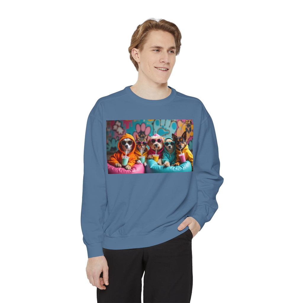 Colorful Dog Lovers Unisex Sweatshirt, Cozy Apparel for Pet Owners, Gift for Dog Lovers, Cute Animal Sweatshirt, Fun Casual Wear