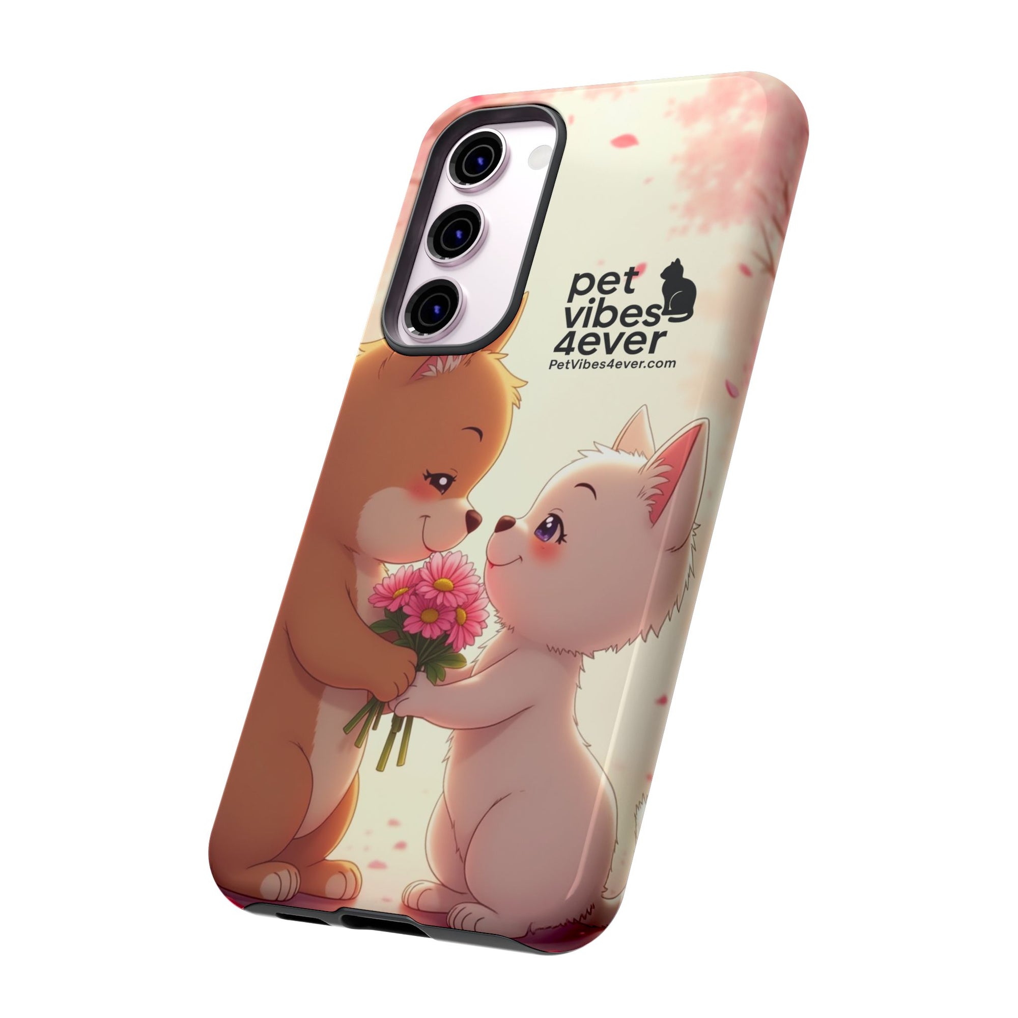 Cute Pet Themed Phone Case, Animal Lovers Gift, Valentine's Day, Cute Phone Cover, Pet Vibes Forever