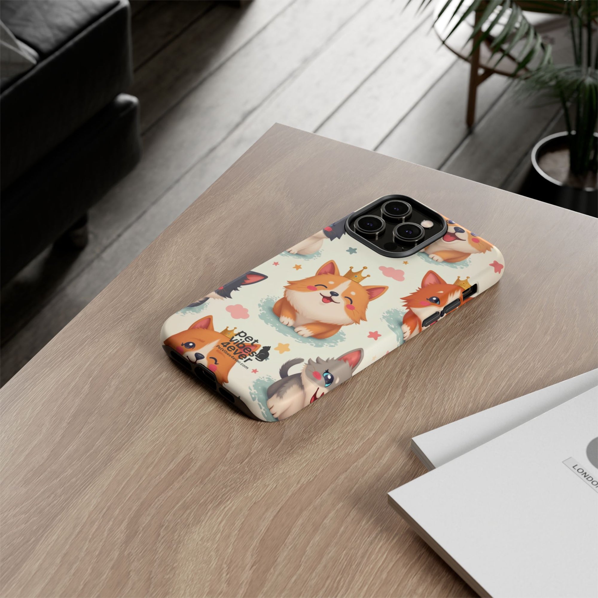 Cute Pet Phone Case, Dog Lover Accessory, Cat Phone Cover, Gift for Animal Lovers, Birthday Present, Pet Vibes Forever