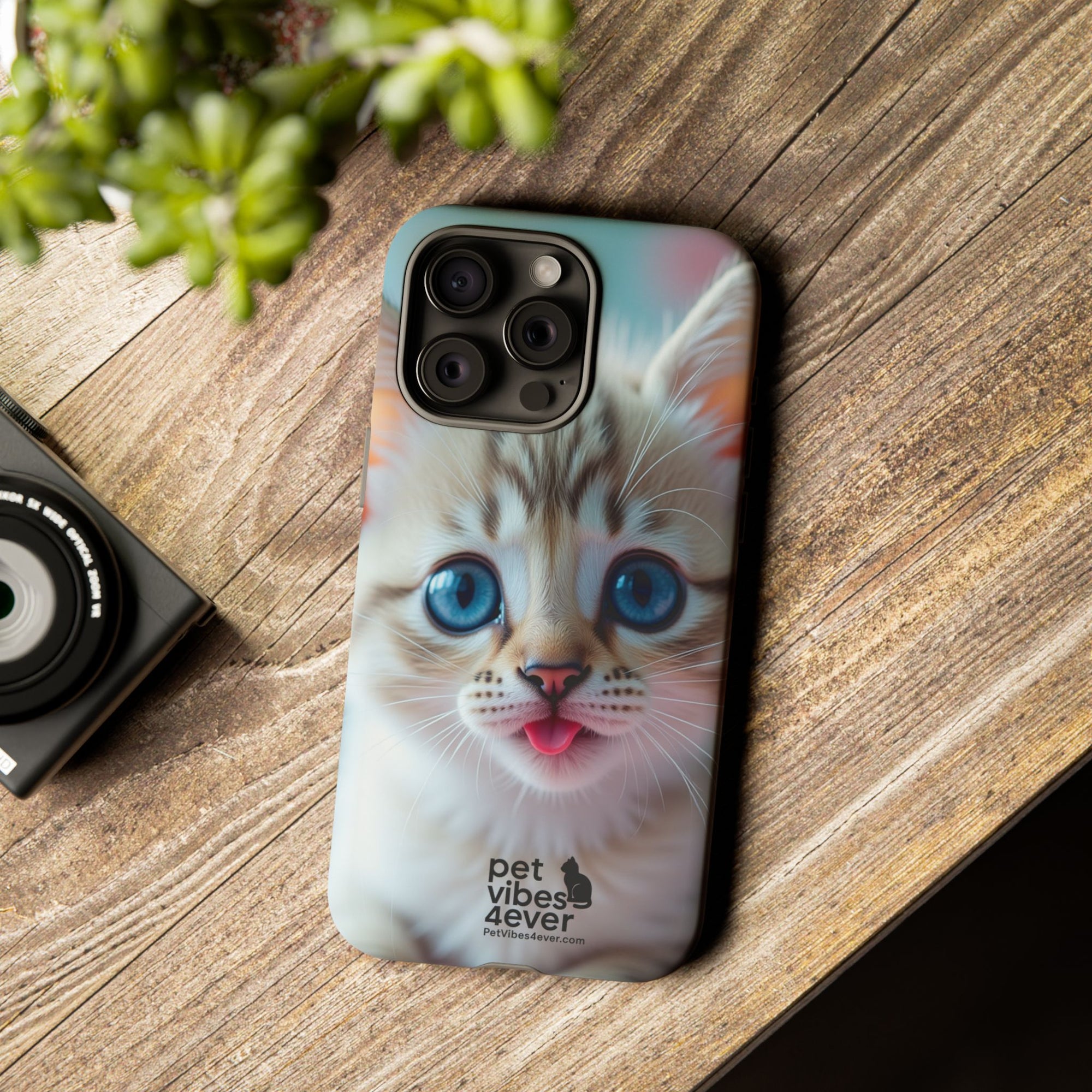 Cute Cat Phone Case, Pet Lover Gift, Unique Phone Cover, Animal Design Accessory, Fun Pet Vibes, Kitty Protection Shell
