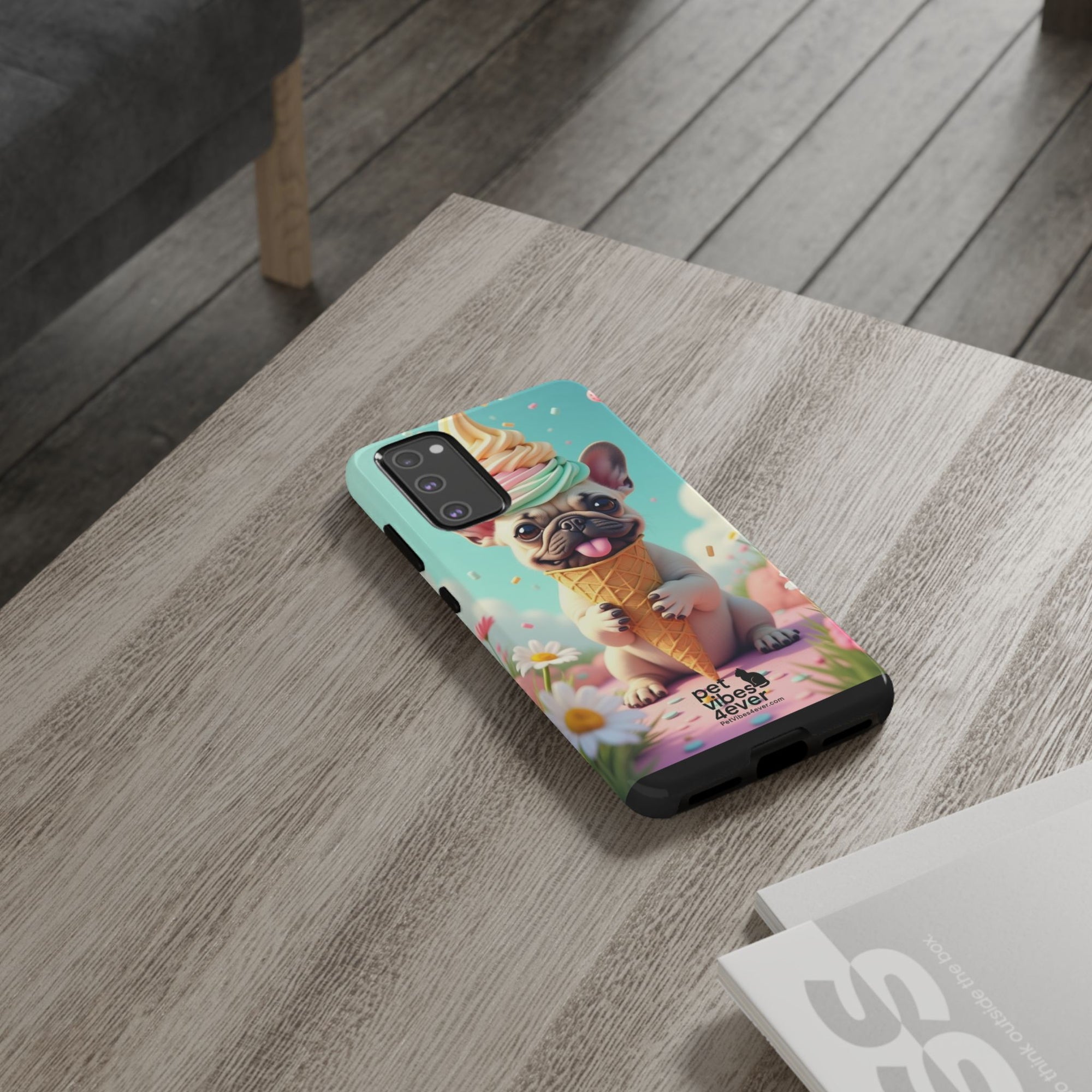 Cute Dog Phone Case, Pet Lover Gift, Tough iPhone/Android Cover, Dog Art, Fun Phone Accessory
