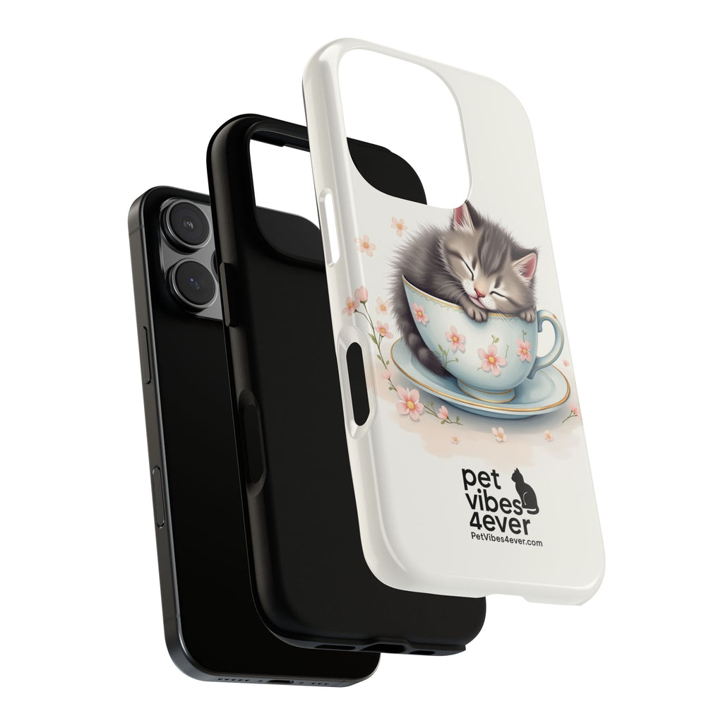 Cute Cat Phone Case - Tough Cases for Animal Lovers, Pet Gifts, Phone Accessories, Kitten Merchandise, Cute Cat Decor