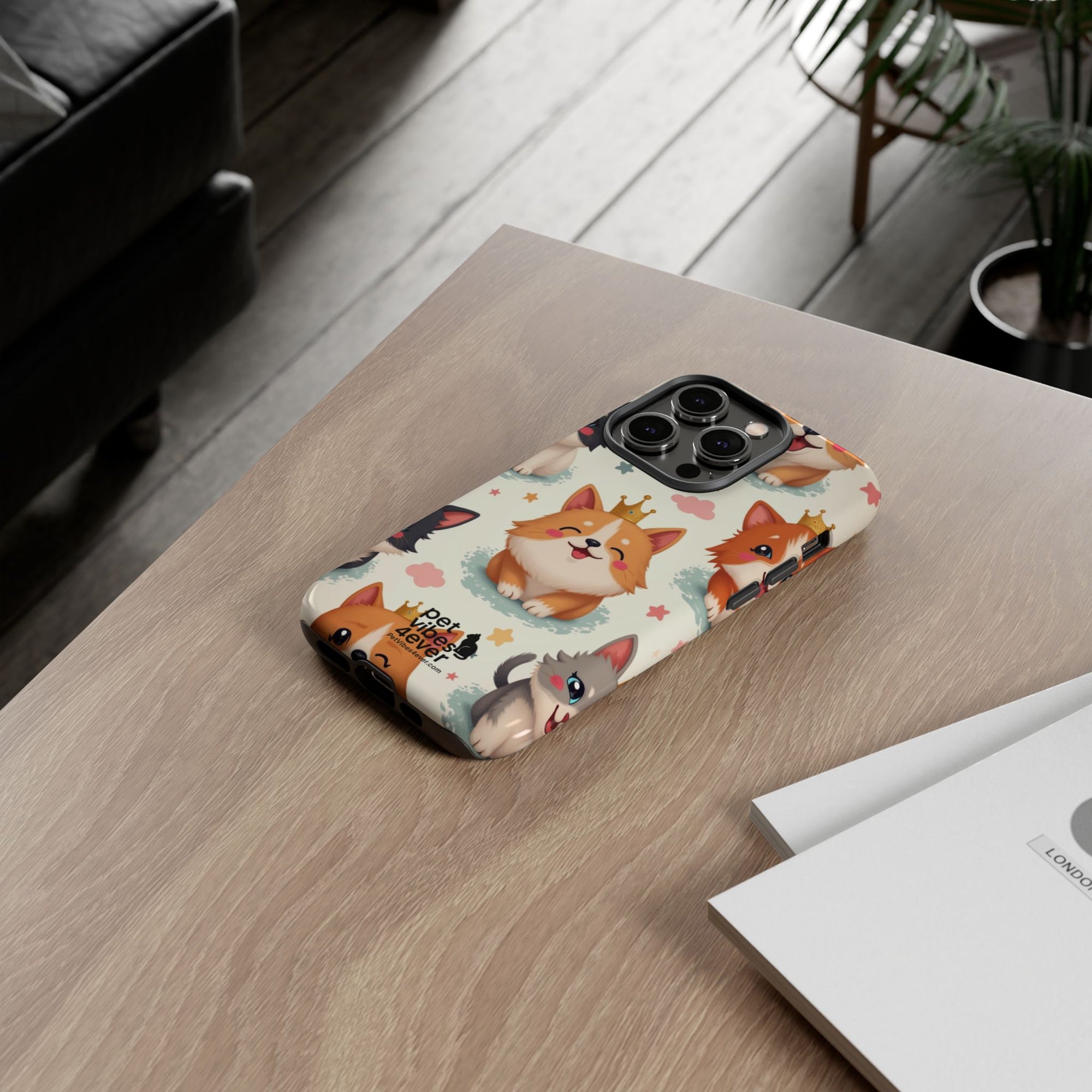 Cute Pet Phone Case, Dog Lover Accessory, Cat Phone Cover, Gift for Animal Lovers, Birthday Present, Pet Vibes Forever