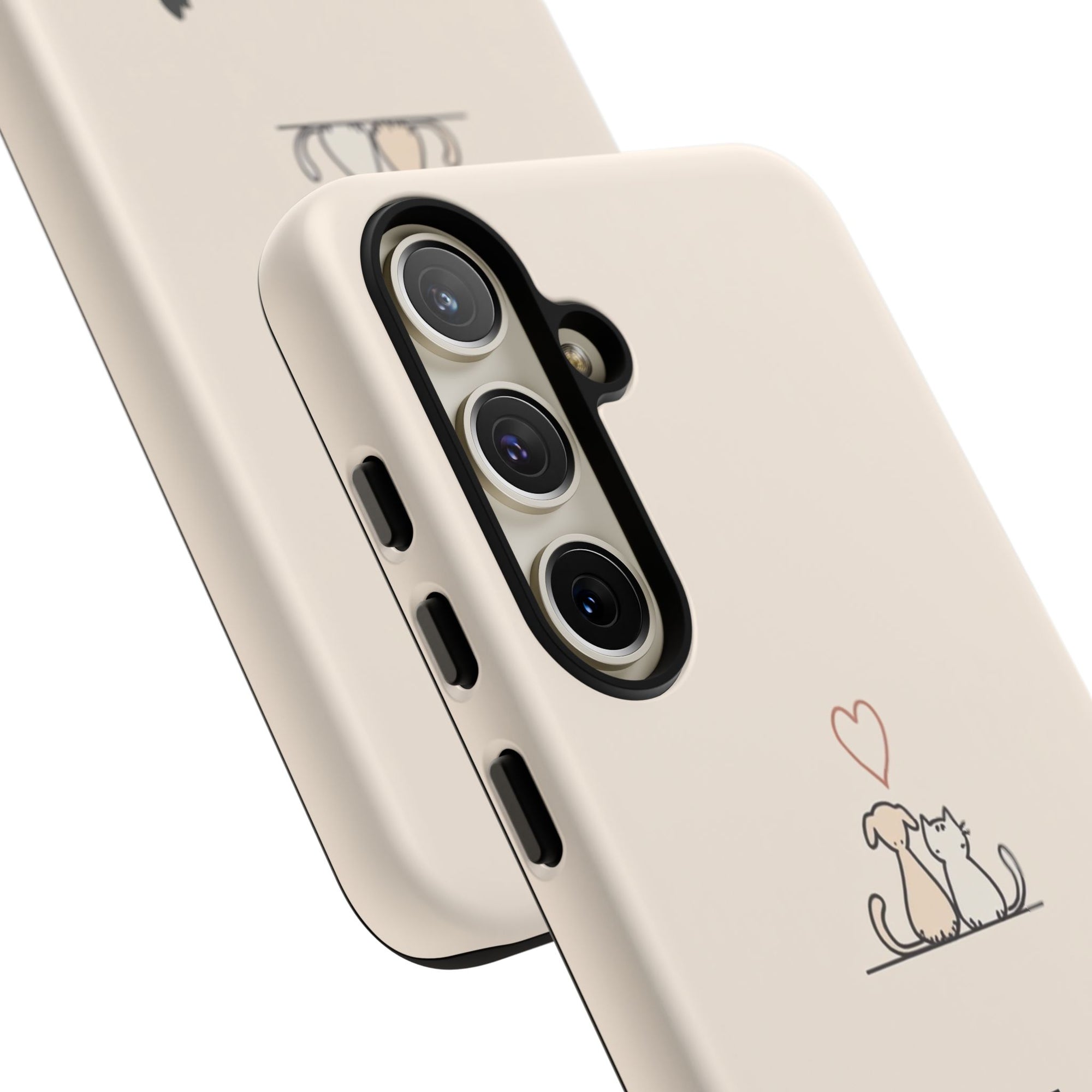 Cute Cat Phone Case - Pet Lovers Gift, Tough Cases, Customizable, Animal Lover, Cat Mom/Dad, Funny Cat Merchandise