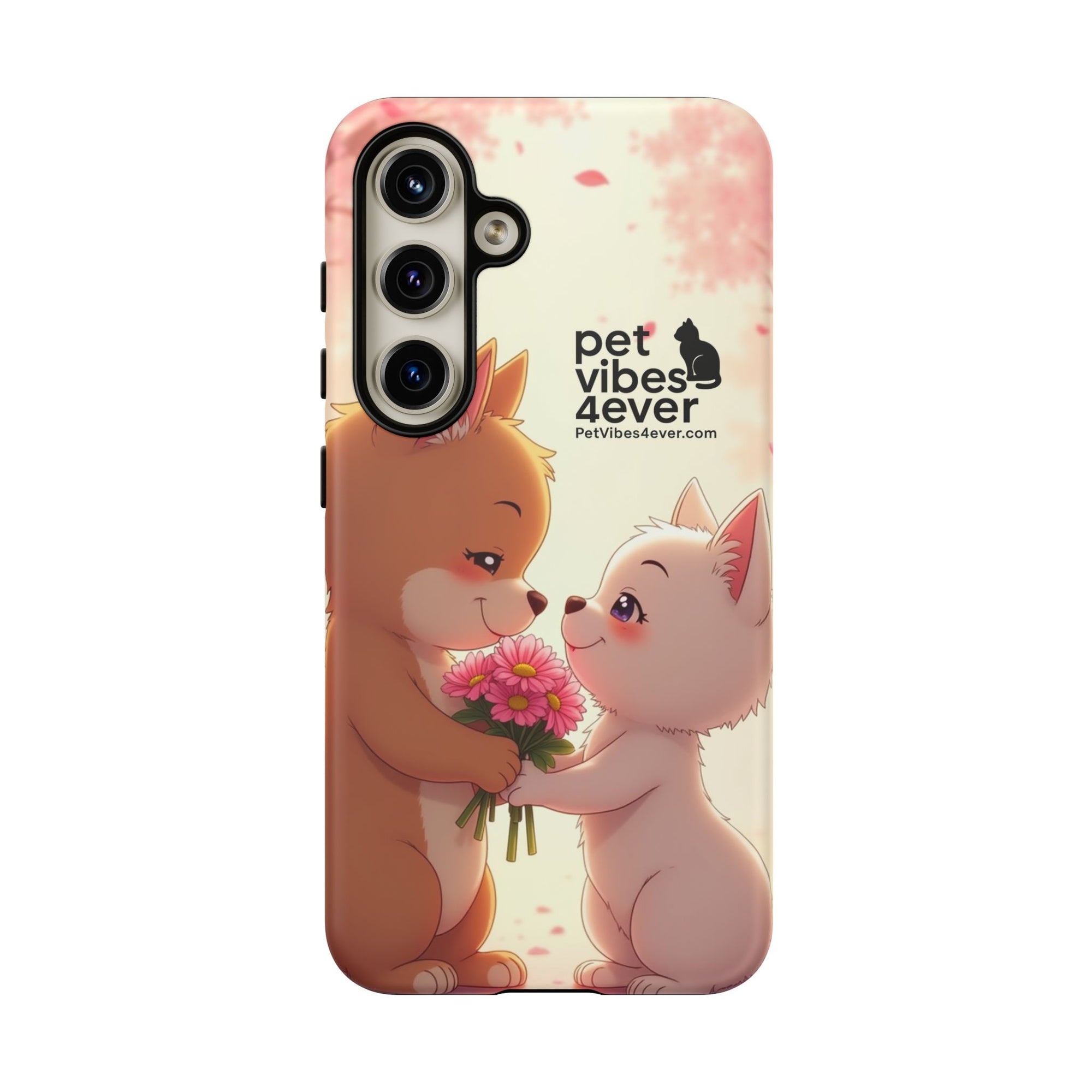 Cute Pet Themed Phone Case, Animal Lovers Gift, Valentine's Day, Cute Phone Cover, Pet Vibes Forever