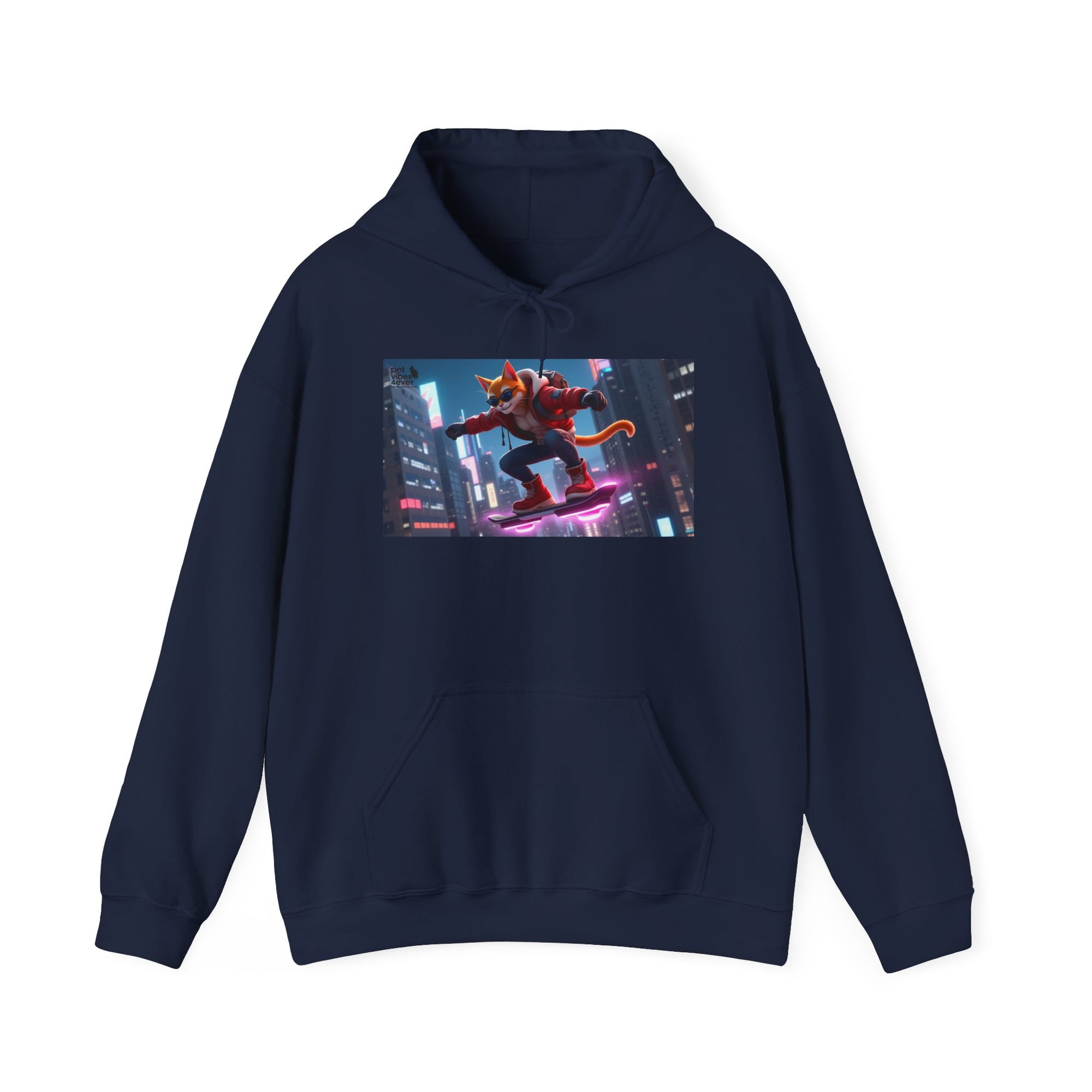 Urban Jungle Unisex Hoodie - Retro Neon Design, Streetwear Sweatshirt, Perfect for Teens, Gift for Video Game Lovers, Cozy Layering
