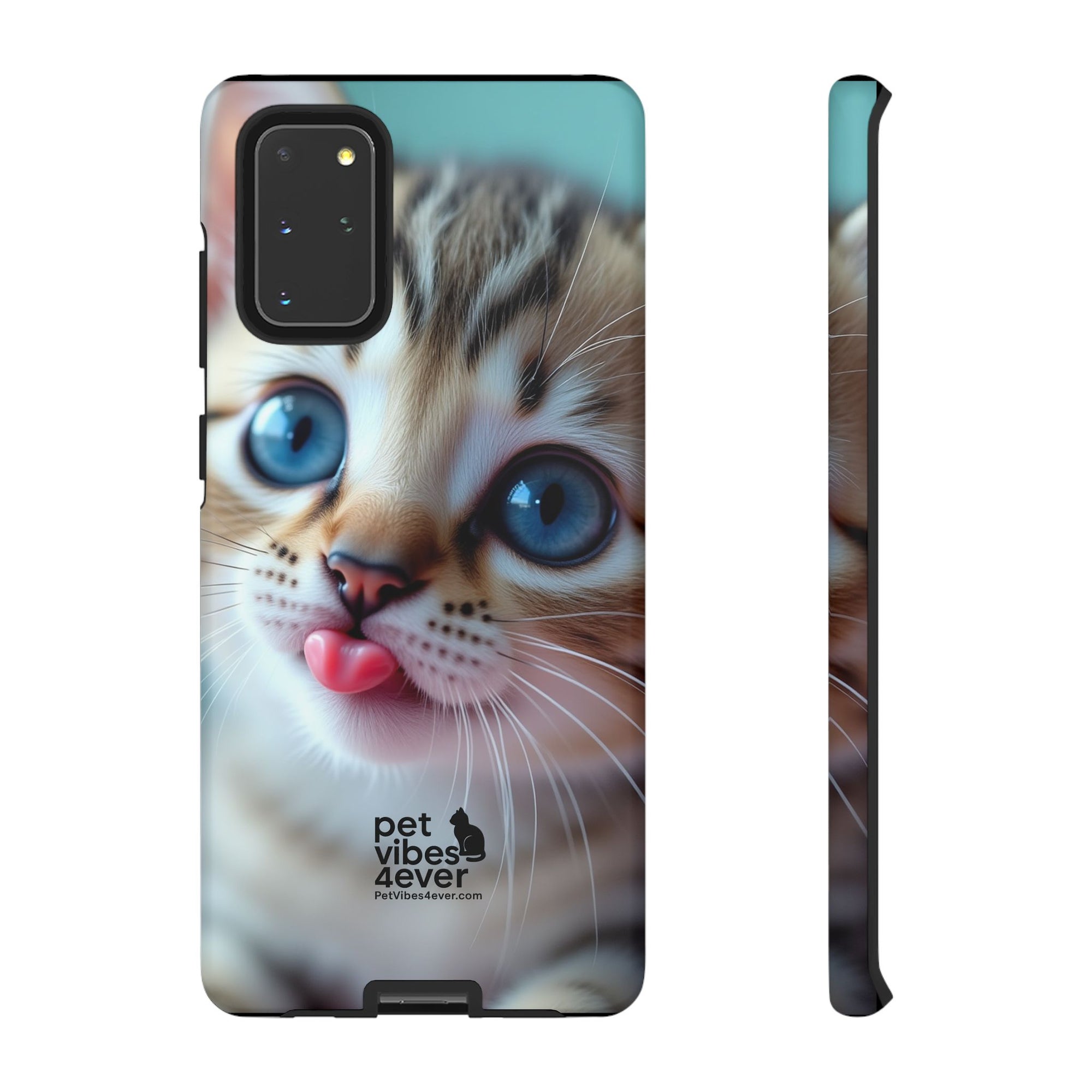 Cute Cat Phone Case, Pet Lover Gift, Durable Phone Cover, Animal Print Case, Cute Kitten Accessory