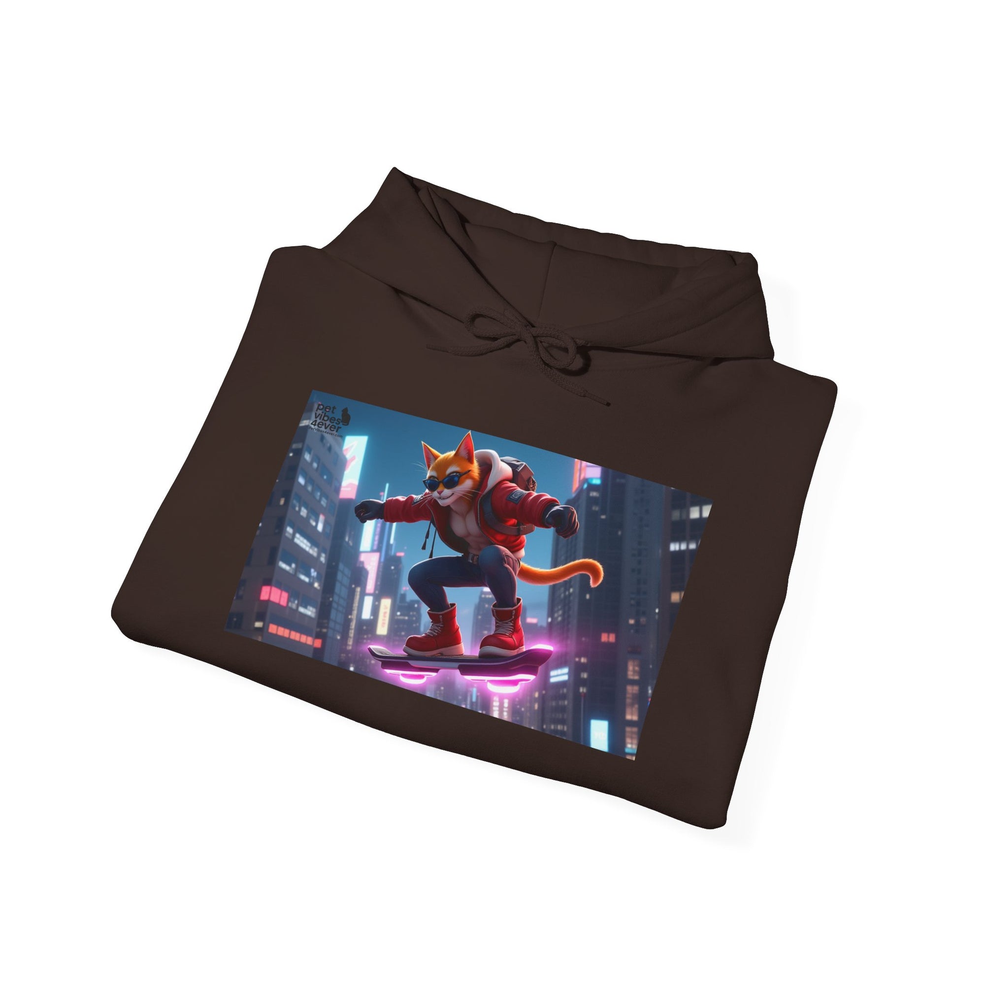 Urban Jungle Unisex Hoodie - Retro Neon Design, Streetwear Sweatshirt, Perfect for Teens, Gift for Video Game Lovers, Cozy Layering
