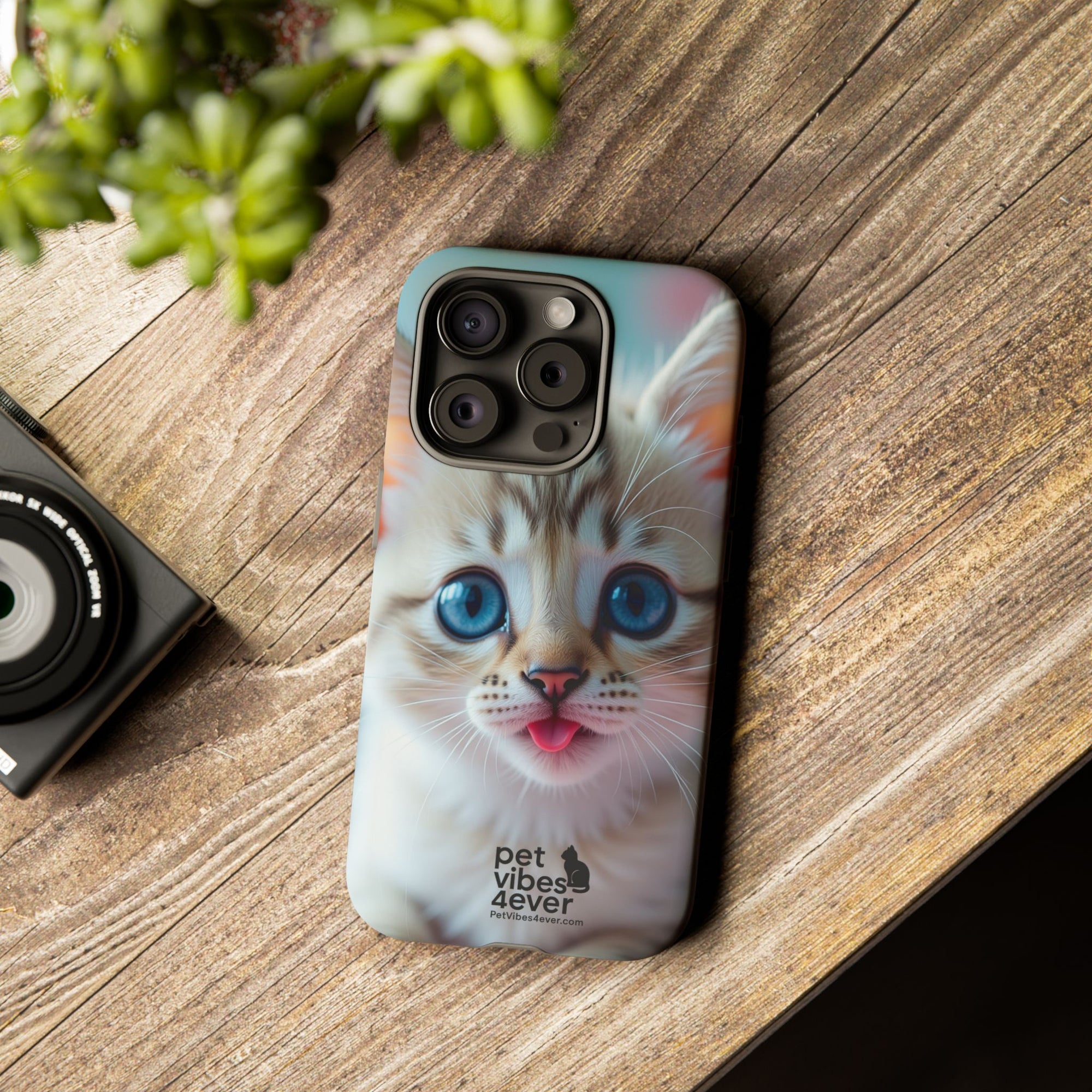 Cute Cat Phone Case, Pet Lover Gift, Unique Phone Cover, Animal Design Accessory, Fun Pet Vibes, Kitty Protection Shell