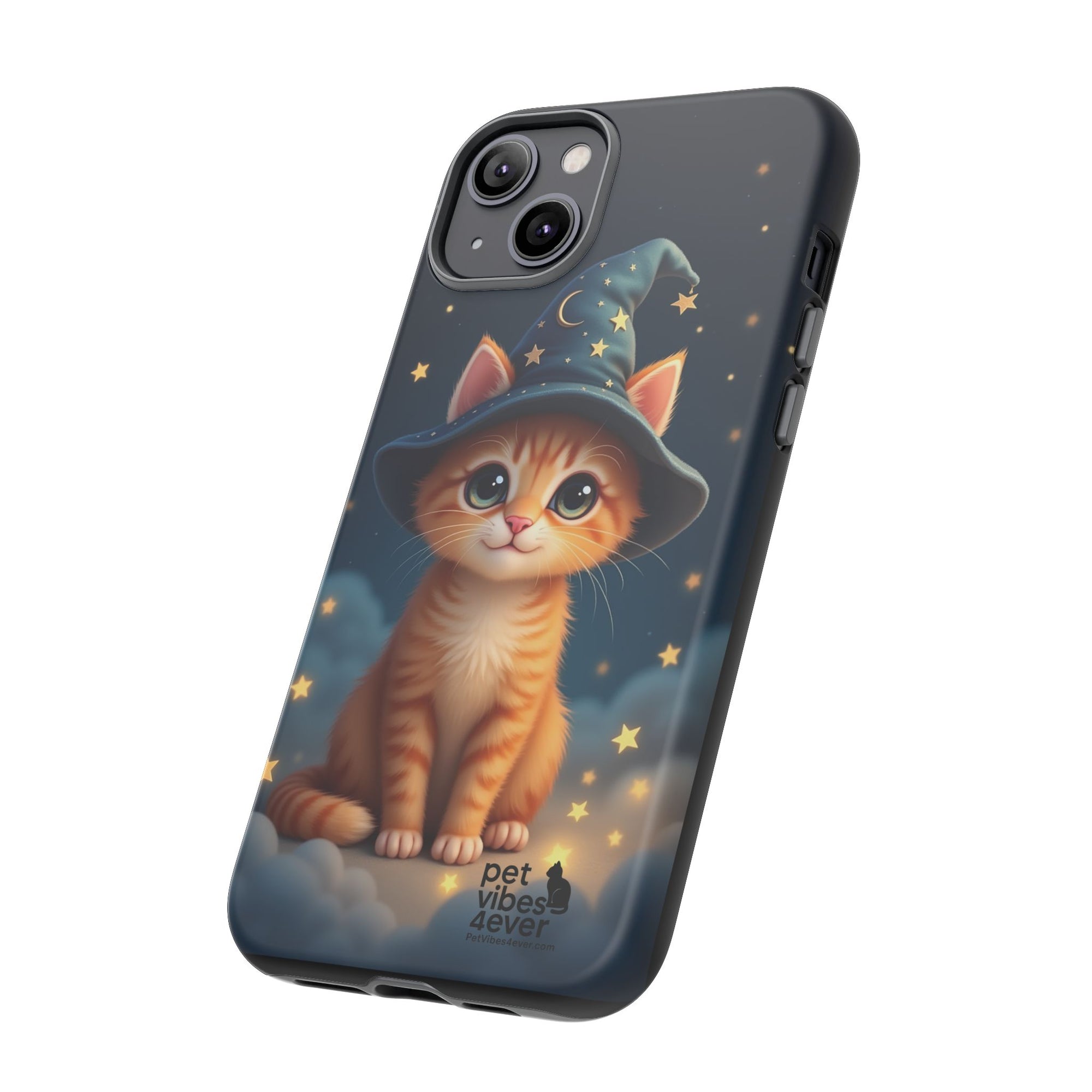Cat-Themed Phone Case, Cute Cat Case, Pet Lover Gift, Kawaii Phone Accessory, Celestial Cat Design, Stylish Gadget Protector