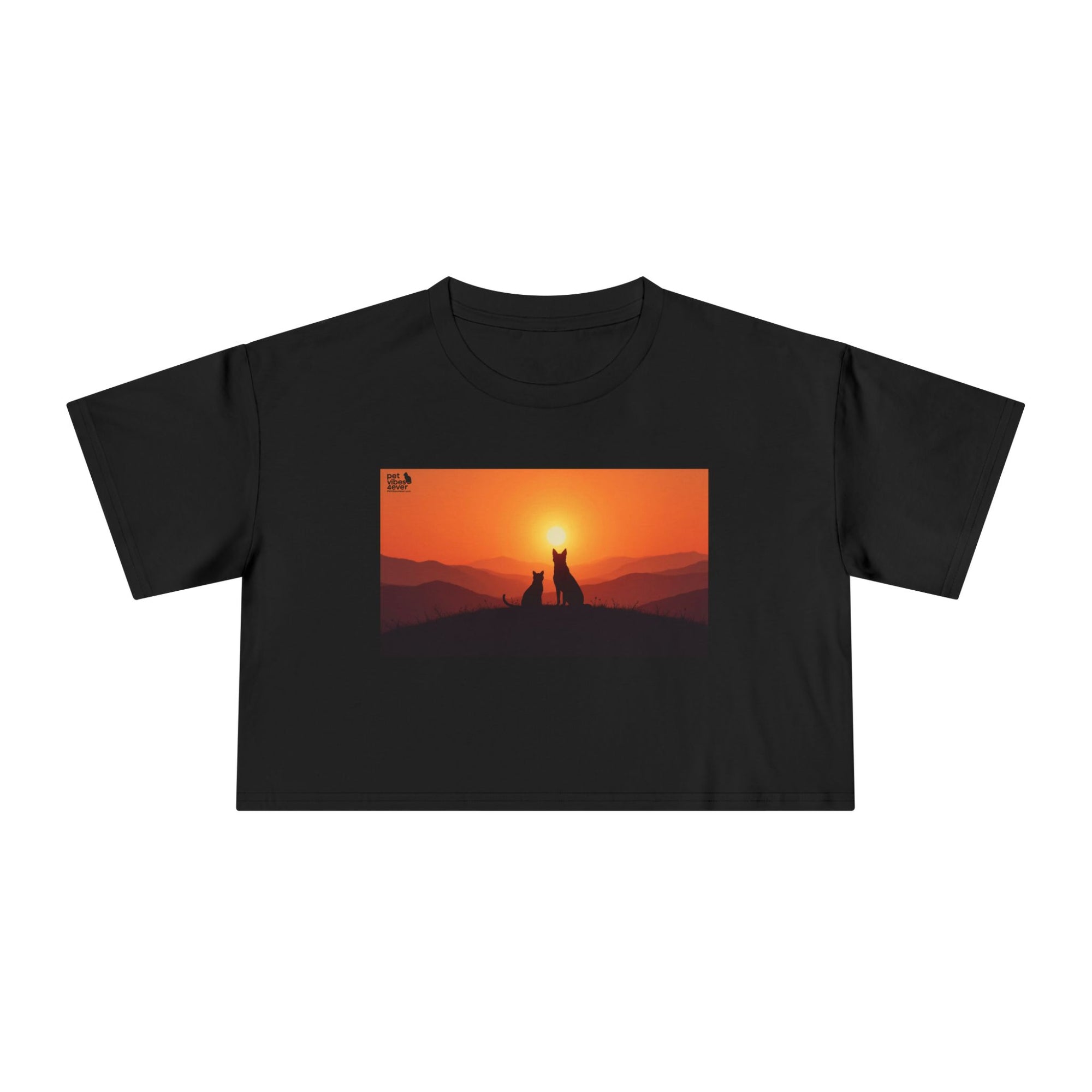 Sunset Lovers Women's Crop Tee, Summer Fashion, Casual Wear, Cute Gift, Nature Tee, Boho Style