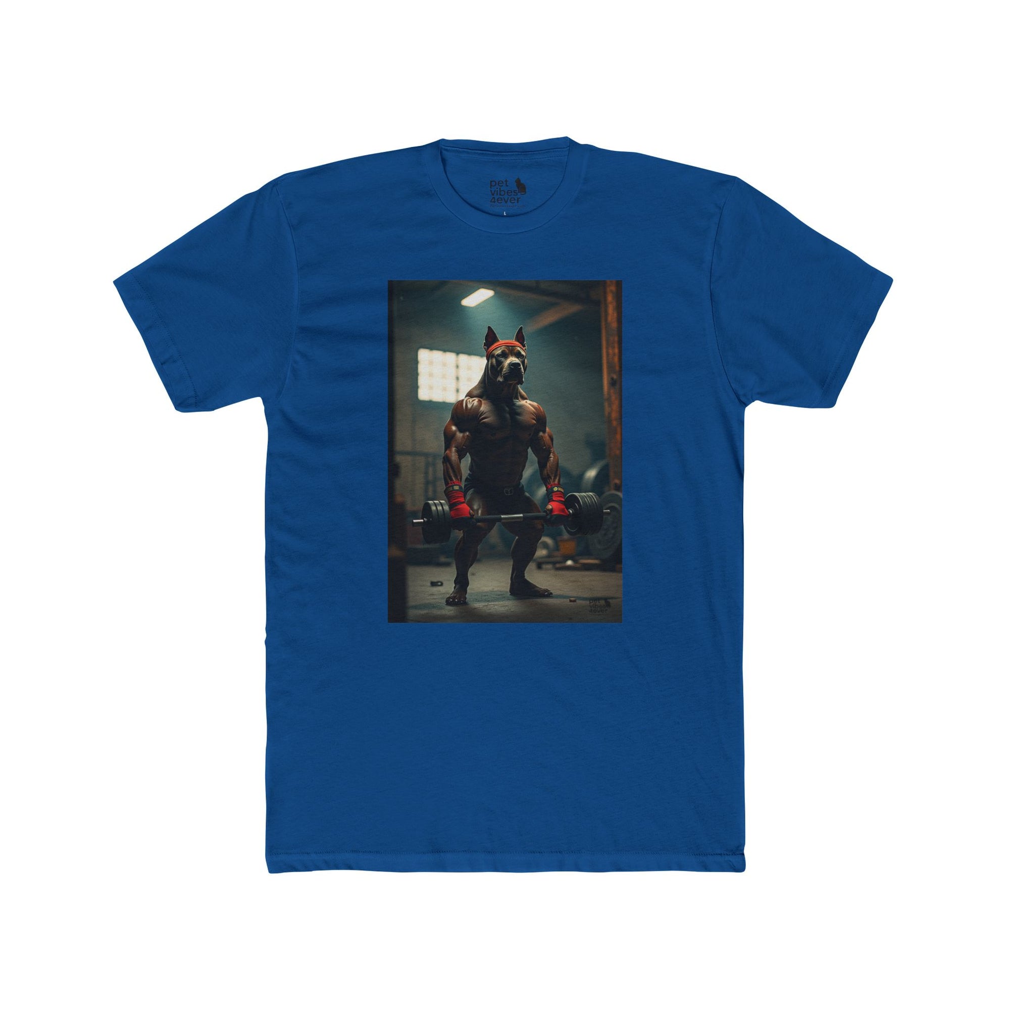Muscle Theme Unisex Cotton Crew Tee - Fitness, Gym Shirt, Workout Apparel, Gift for Him, Motivational Wear