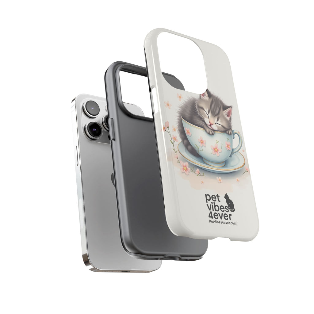 Cute Cat Phone Case - Tough Cases for Animal Lovers, Pet Gifts, Phone Accessories, Kitten Merchandise, Cute Cat Decor
