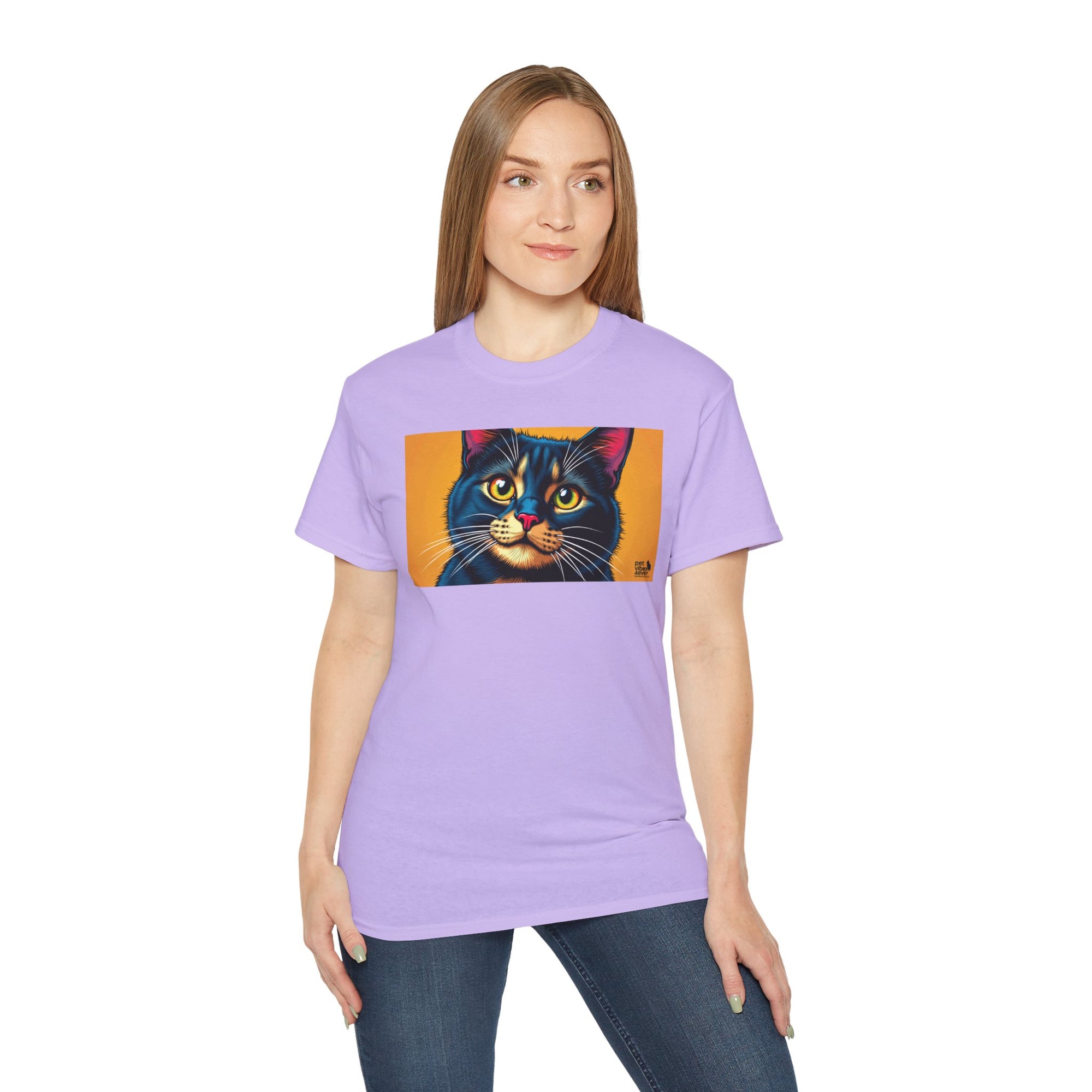 Whimsical Cat Art Tee, Funny Cat Lover Shirt, Gift for Cat Owners, Unique Pet Theme Apparel, Cozy Everyday Wear, Birthday Gift