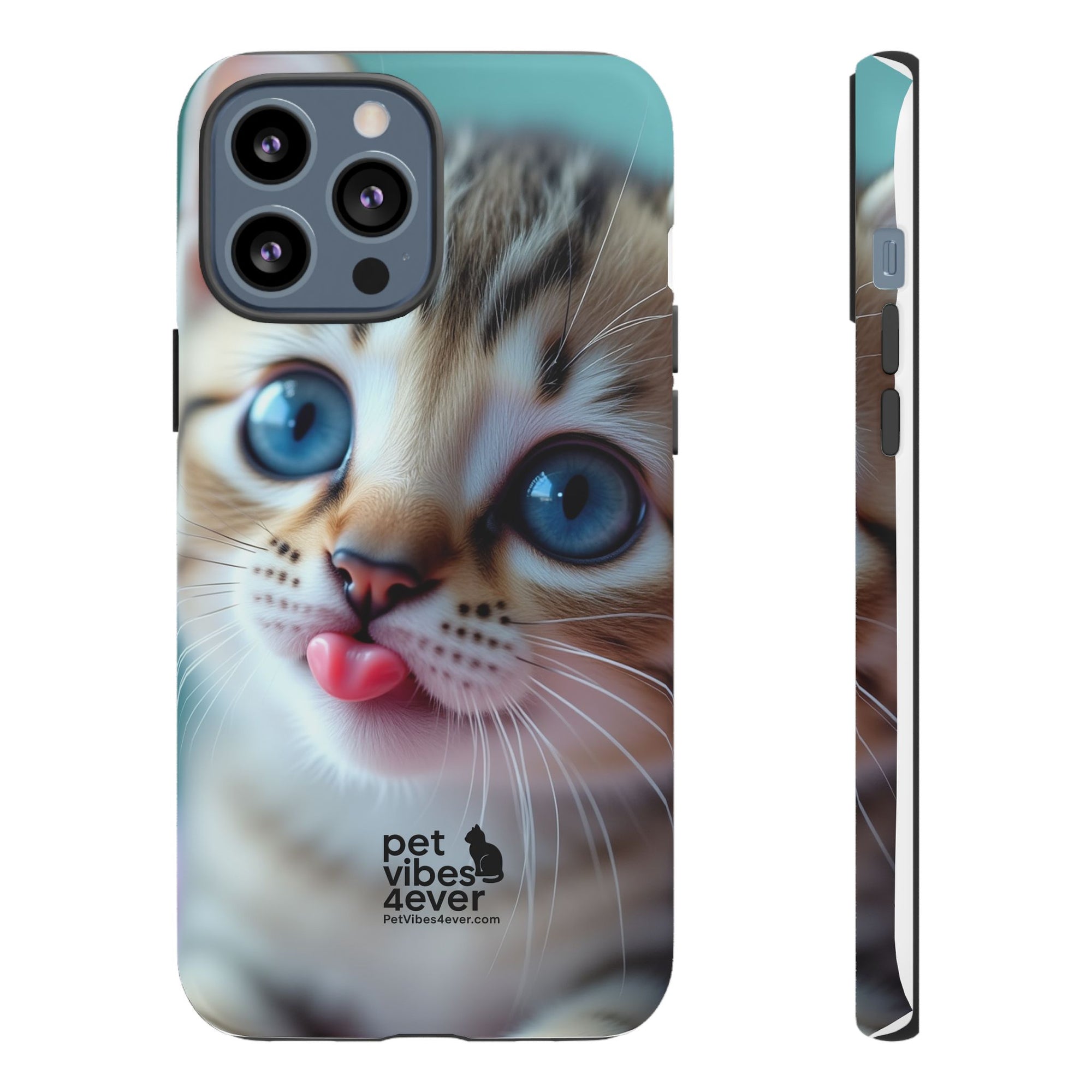 Cute Cat Phone Case, Pet Lover Gift, Funny Animal Protector, Cute Tech Accessories, Cat Mom Gift
