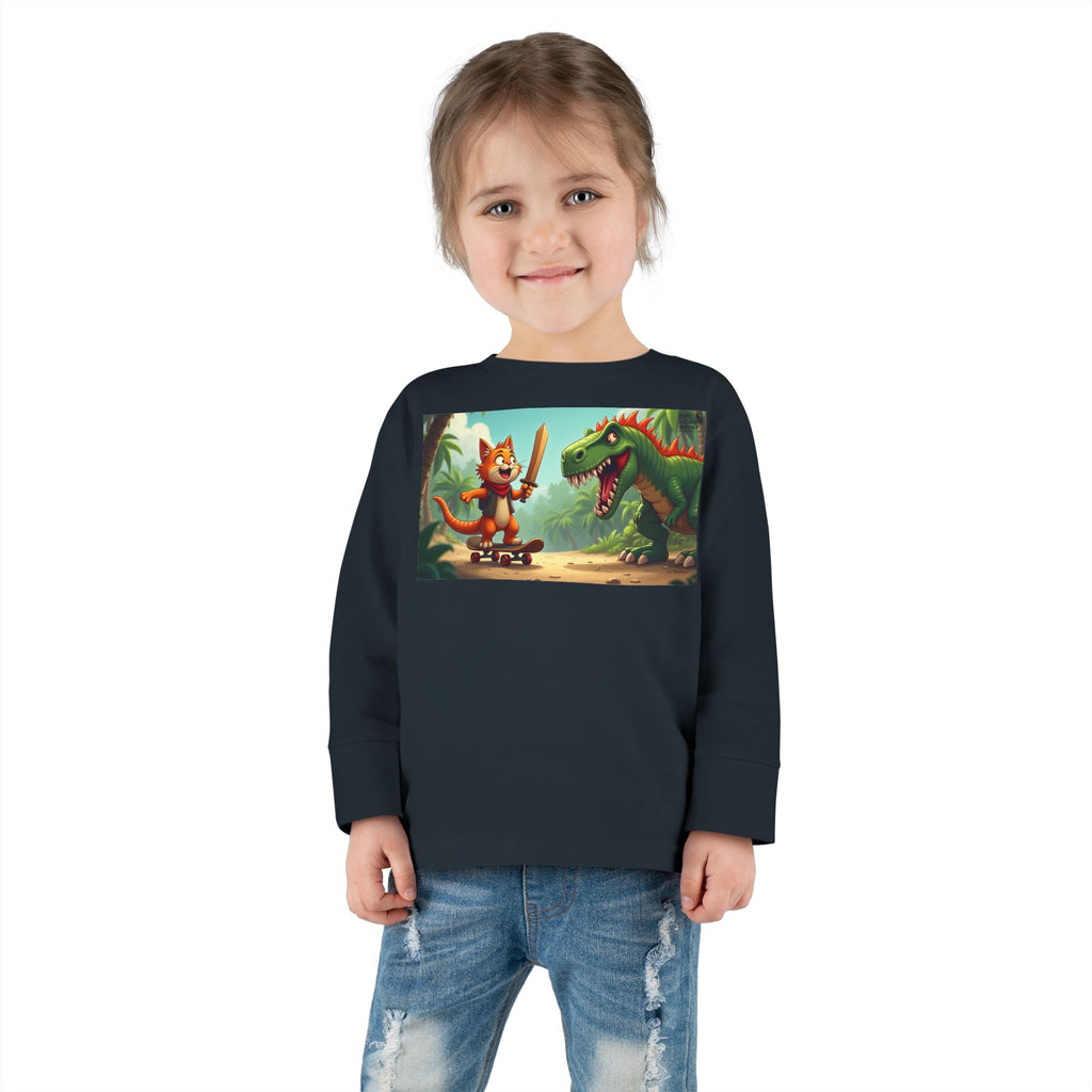Whimsical Dinosaur Adventure Toddler Long Sleeve Tee - Perfect for Playdates, Birthdays, Family Outings, and Everyday Fun, Kids' [...]