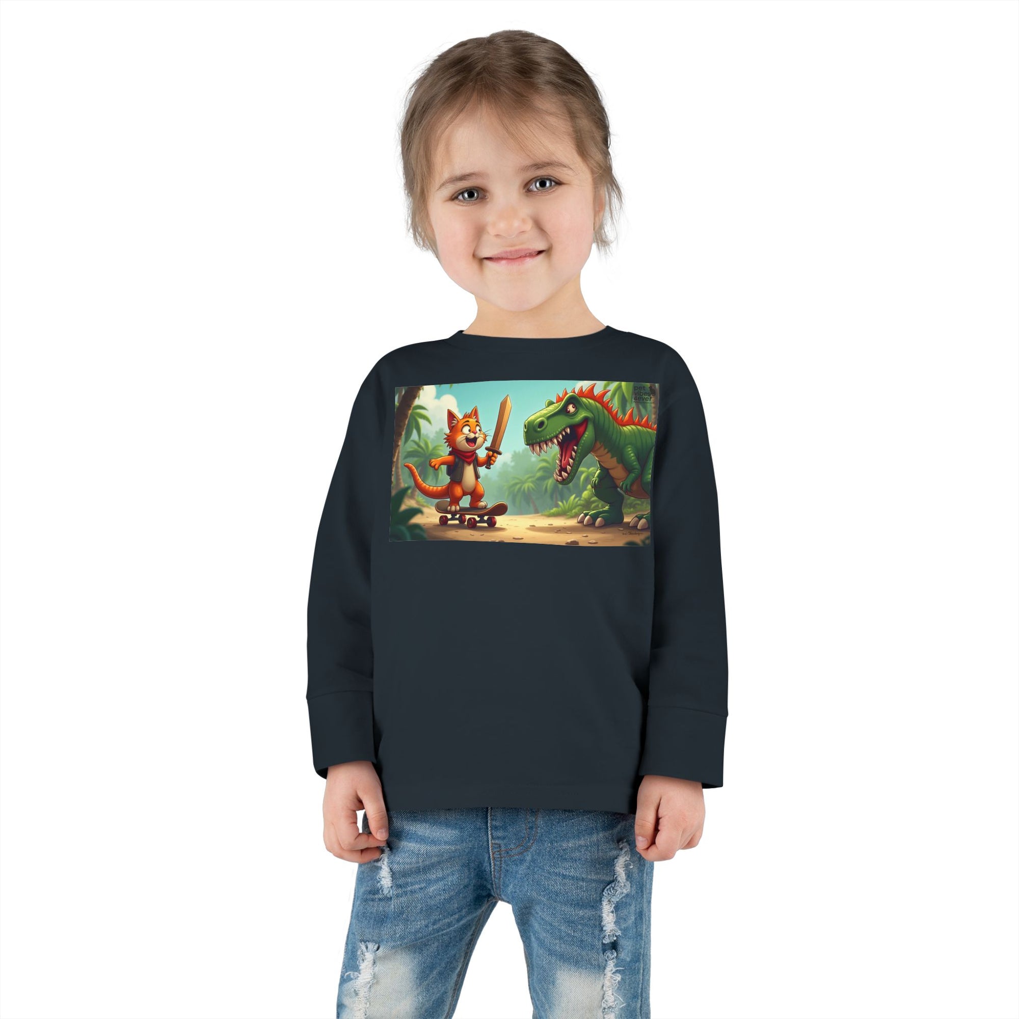 Whimsical Dinosaur Adventure Toddler Long Sleeve Tee - Perfect for Playdates, Birthdays, Family Outings, and Everyday Fun, Kids' [...]