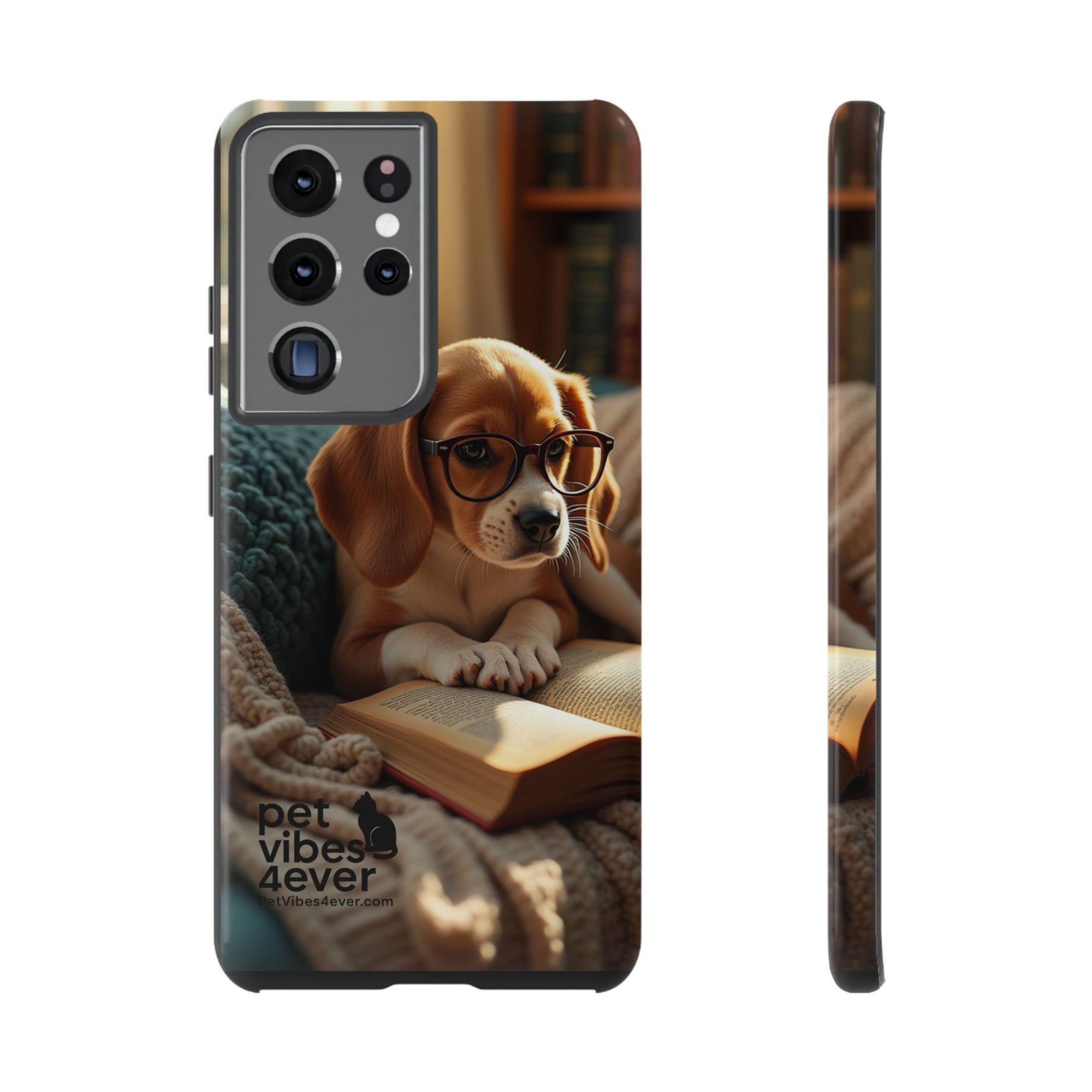 Dog-Themed Phone Case with "Pet Vibes Forever" Design, Cute Dog Accessories, Pet Lover Gift, Phone Cover, Animal Lover Decor