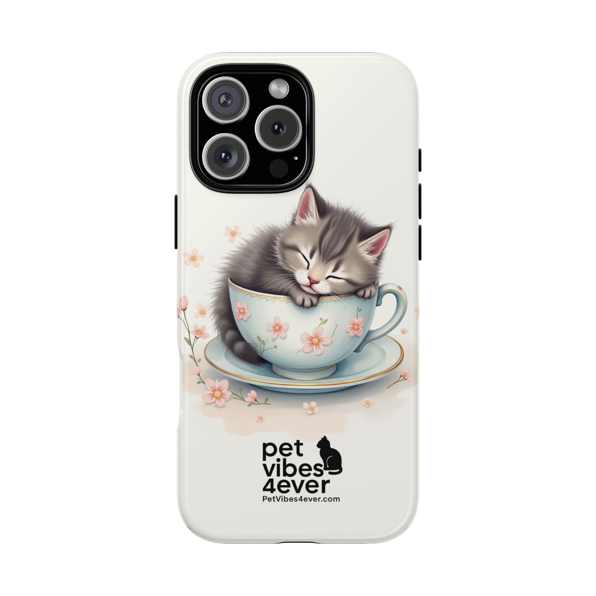 Cute Cat Phone Case - Tough Cases for Animal Lovers, Pet Gifts, Phone Accessories, Kitten Merchandise, Cute Cat Decor