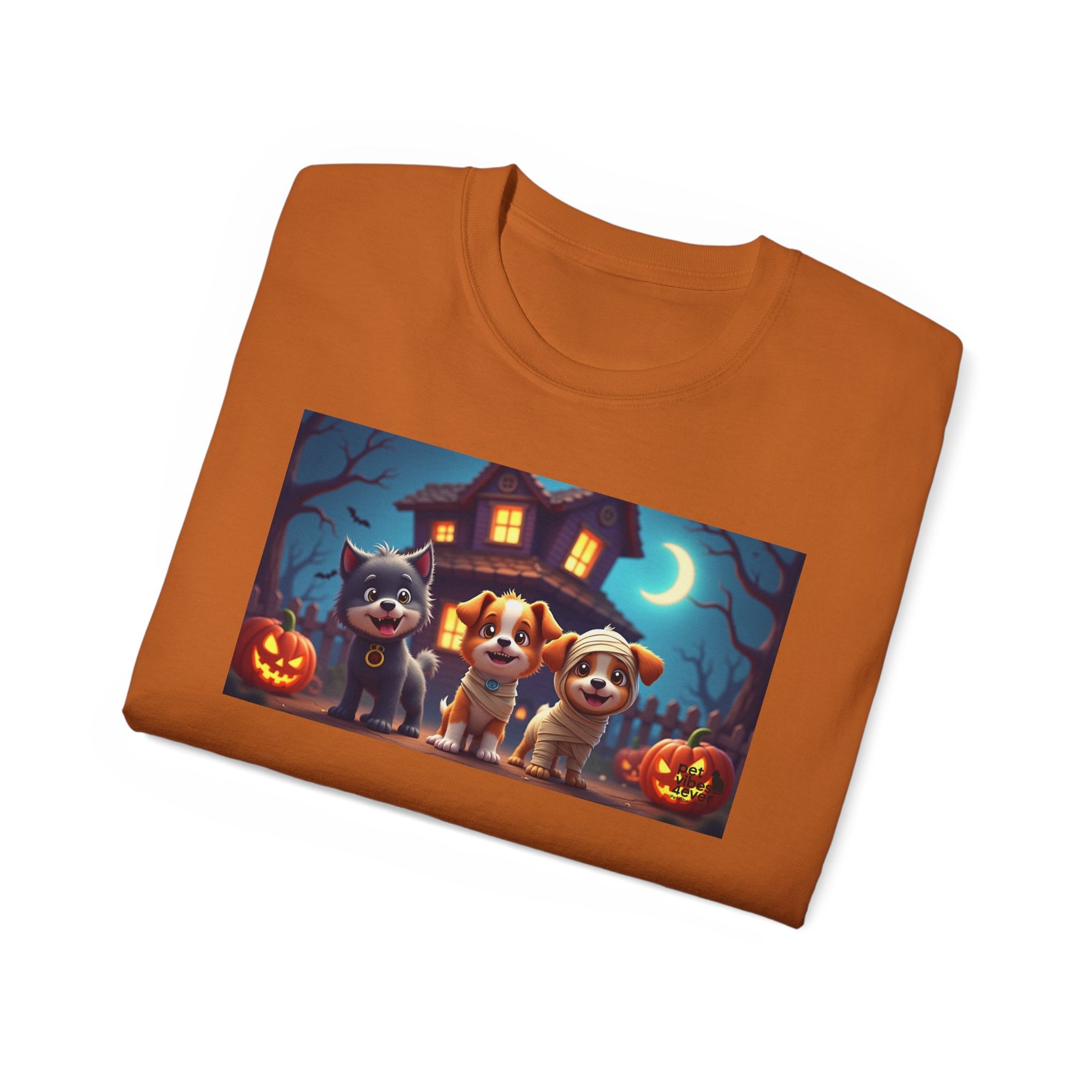 Halloween Pet Tee, Unisex Ultra Cotton T-Shirt, Cute Dog T-Shirt, Pet Lovers Gift, Halloween Costume Top