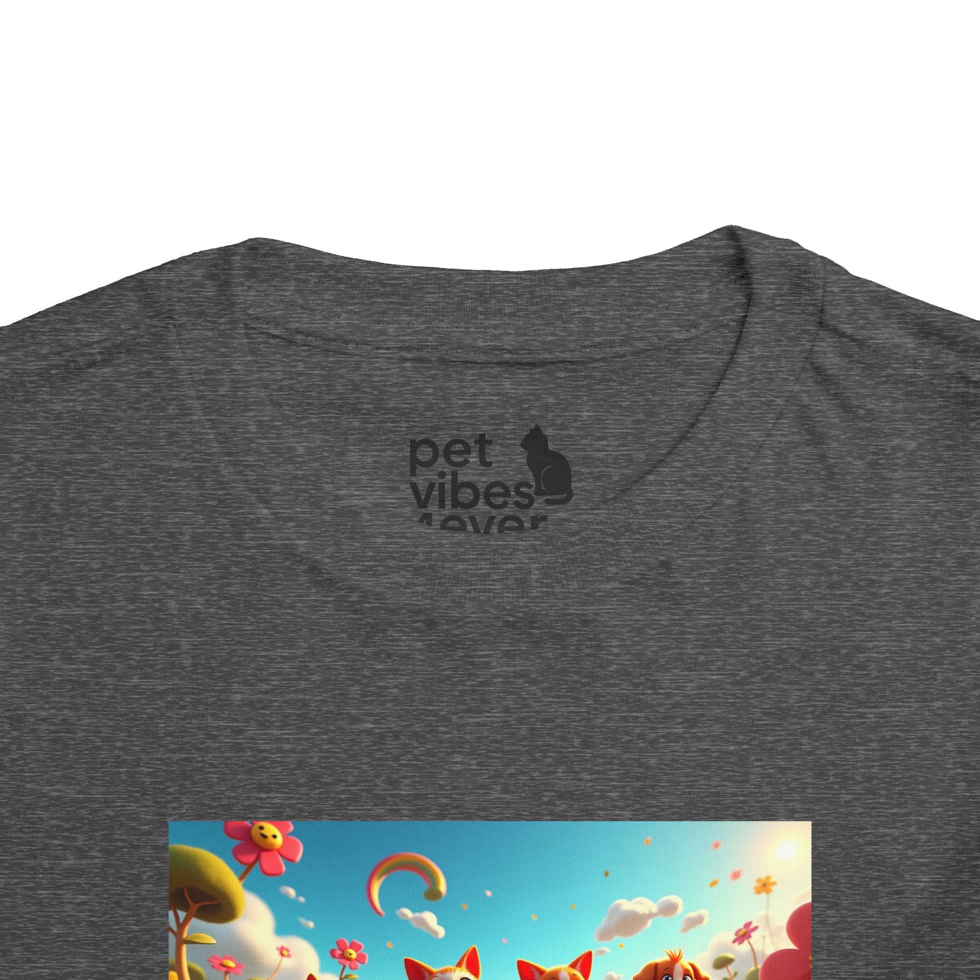 Colorful Toddler Short Sleeve Tee, Fun Kids T-Shirt, Summer Playwear, Birthday Gift, Rainbow Design Tee, Everyday Playwear