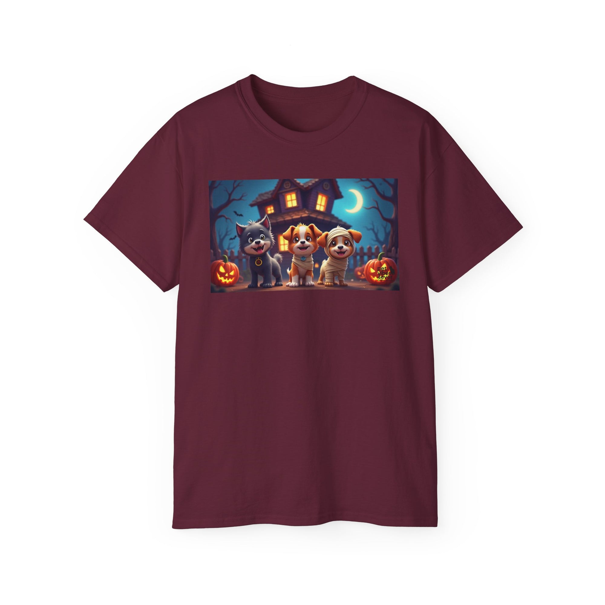 Halloween Pet Tee, Unisex Ultra Cotton T-Shirt, Cute Dog T-Shirt, Pet Lovers Gift, Halloween Costume Top