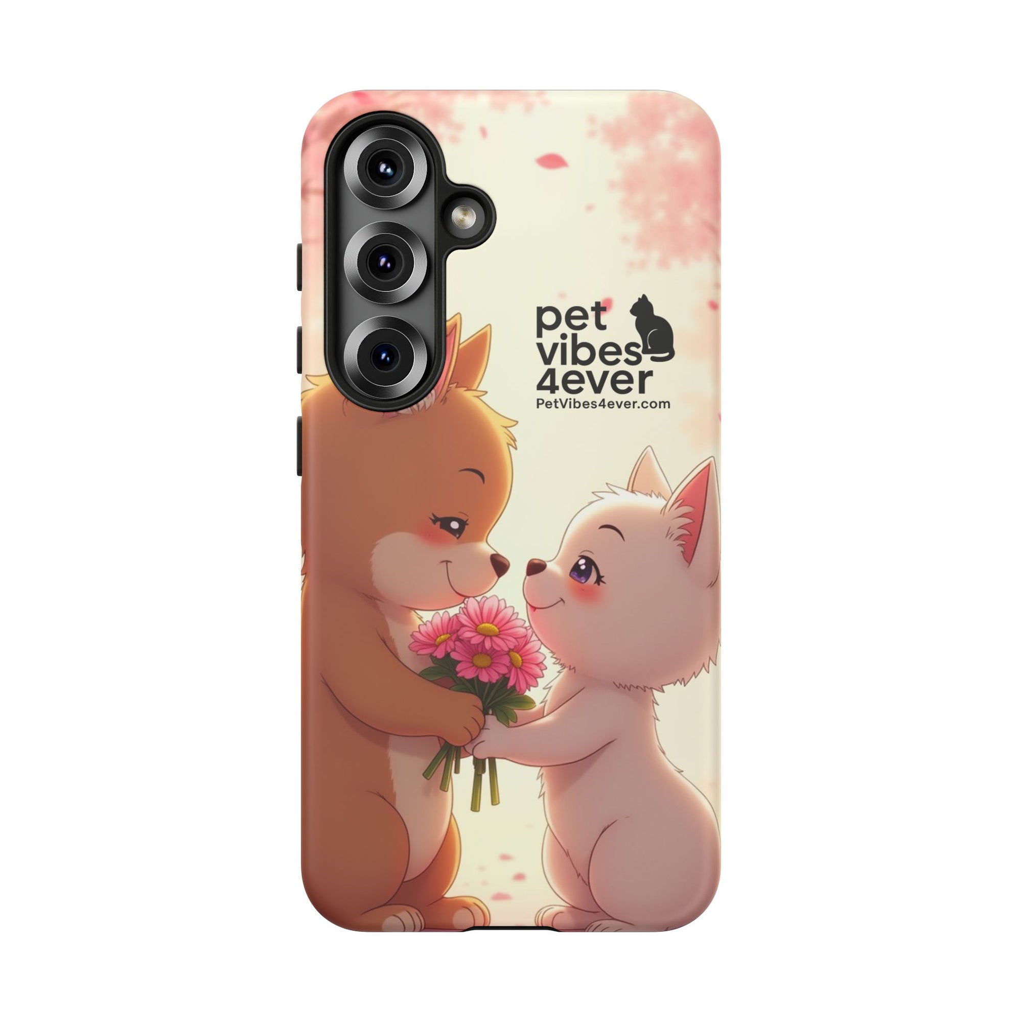 Cute Pet Themed Phone Case, Animal Lovers Gift, Valentine's Day, Cute Phone Cover, Pet Vibes Forever
