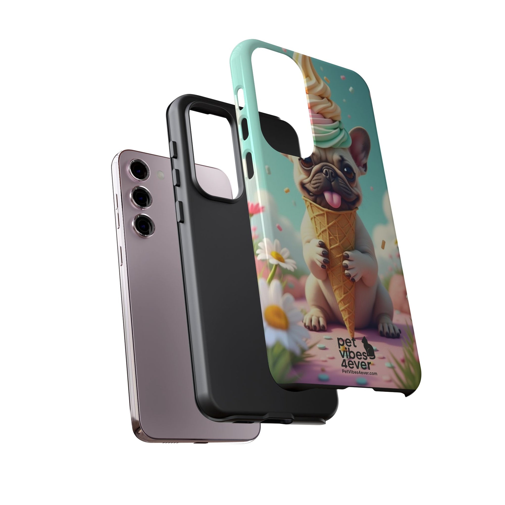 Cute Dog Phone Case, Pet Lover Gift, Tough iPhone/Android Cover, Dog Art, Fun Phone Accessory