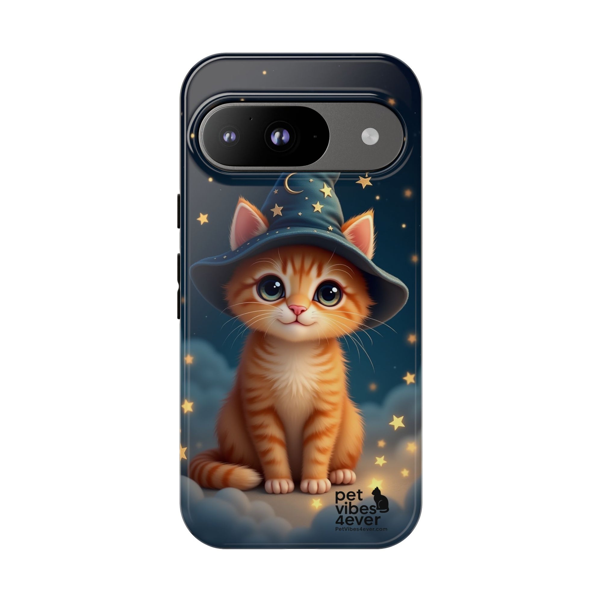 Cat-Themed Phone Case, Cute Cat Case, Pet Lover Gift, Kawaii Phone Accessory, Celestial Cat Design, Stylish Gadget Protector