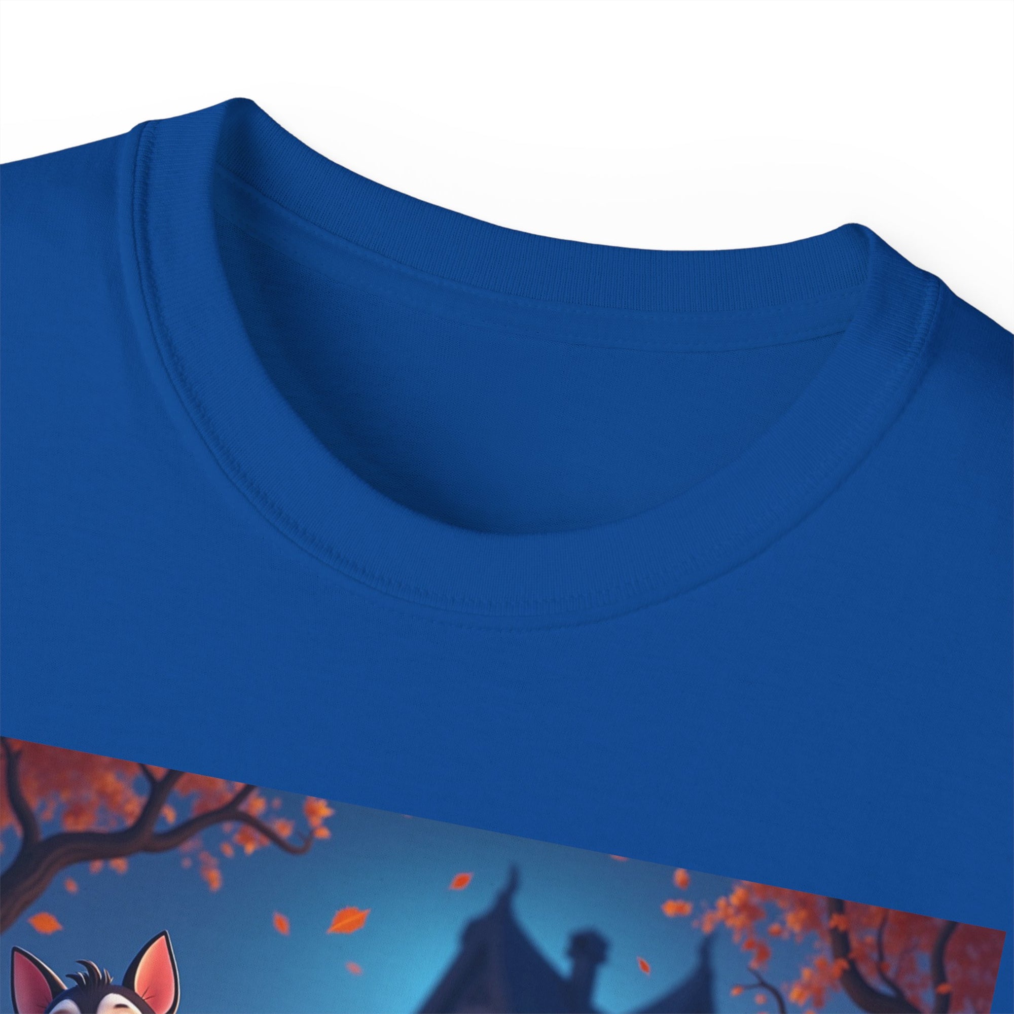Whimsical Halloween Animal Tee, Unisex Cotton Shirt, Cute Graphic Tee, Fall Festival Apparel, Spooky Season Gift