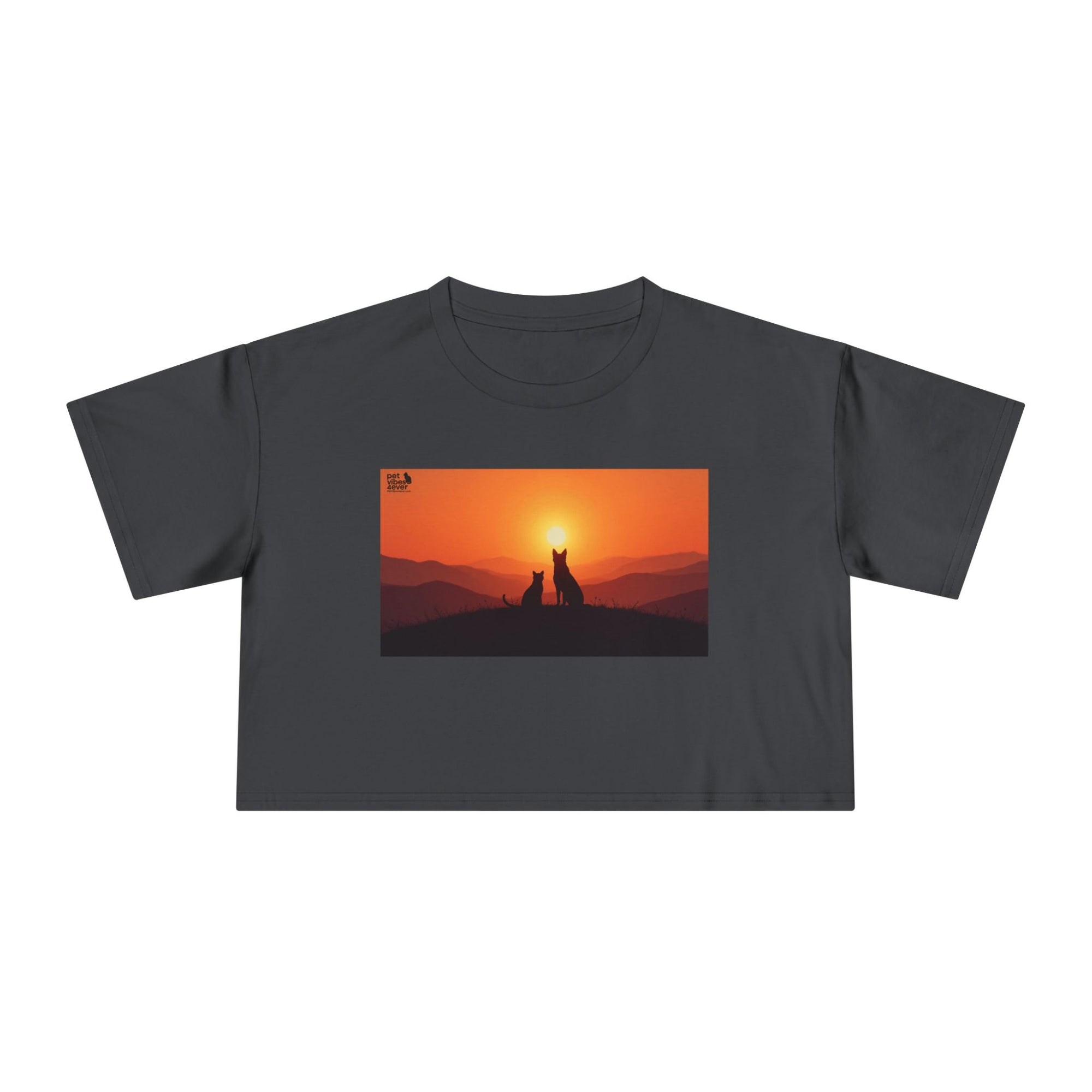 Sunset Lovers Women's Crop Tee, Summer Fashion, Casual Wear, Cute Gift, Nature Tee, Boho Style