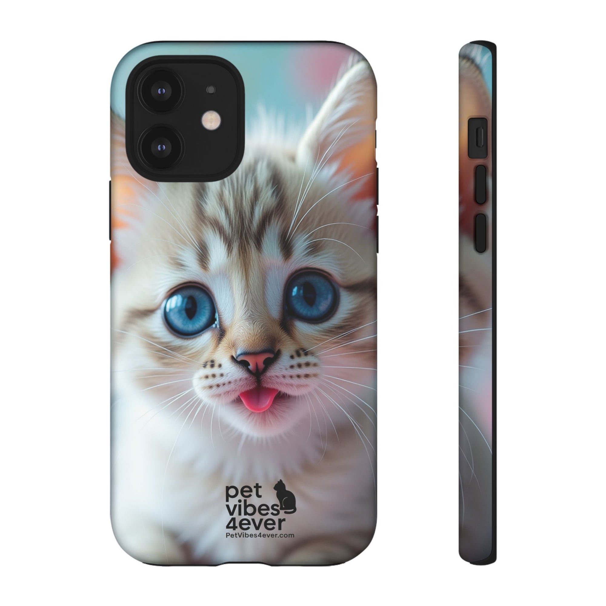 Cute Cat Phone Case, Pet Lover Gift, Unique Phone Cover, Animal Design Accessory, Fun Pet Vibes, Kitty Protection Shell