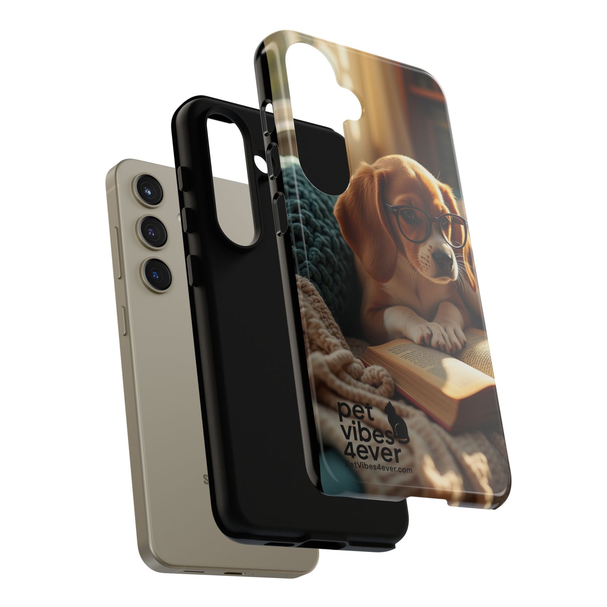 Dog-Themed Phone Case with "Pet Vibes Forever" Design, Cute Dog Accessories, Pet Lover Gift, Phone Cover, Animal Lover Decor