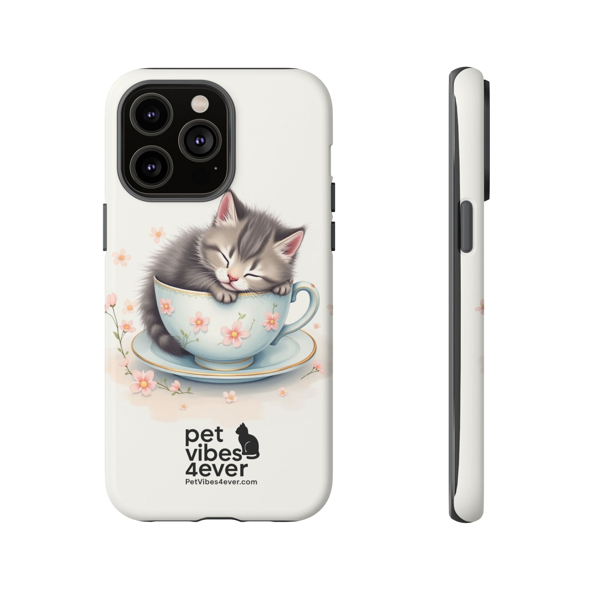 Cute Cat Phone Case - Tough Cases for Animal Lovers, Pet Gifts, Phone Accessories, Kitten Merchandise, Cute Cat Decor