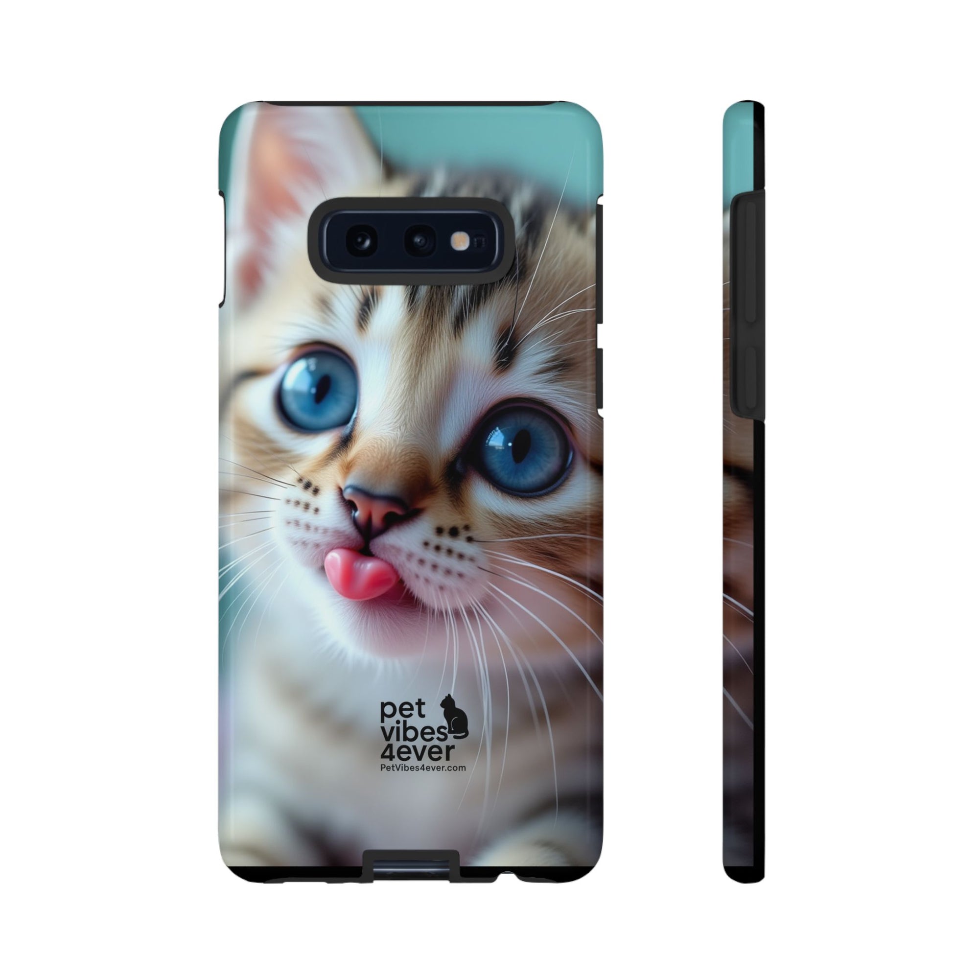 Cute Cat Phone Case, Pet Lover Gift, Durable Phone Cover, Animal Print Case, Cute Kitten Accessory