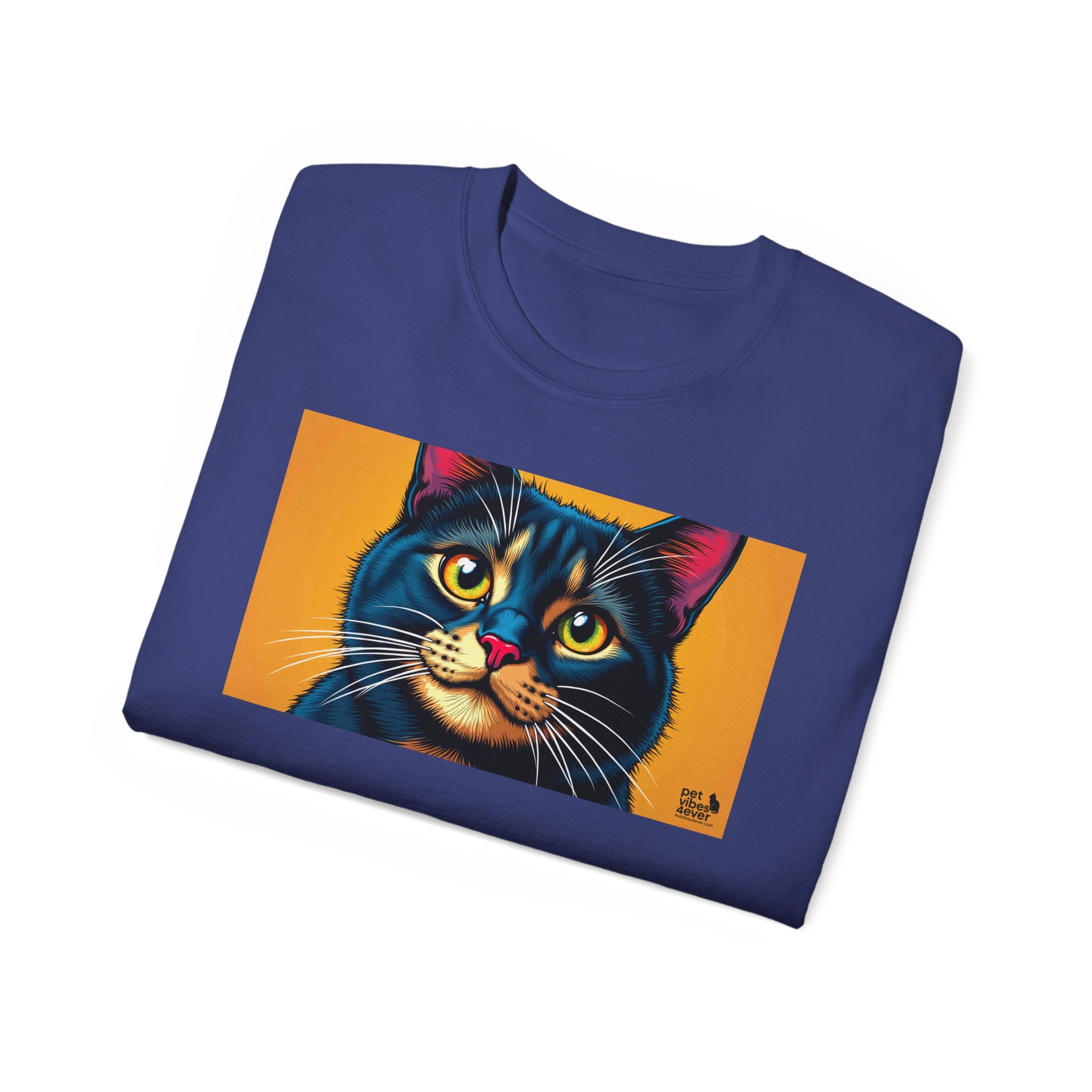 Whimsical Cat Art Tee, Funny Cat Lover Shirt, Gift for Cat Owners, Unique Pet Theme Apparel, Cozy Everyday Wear, Birthday Gift