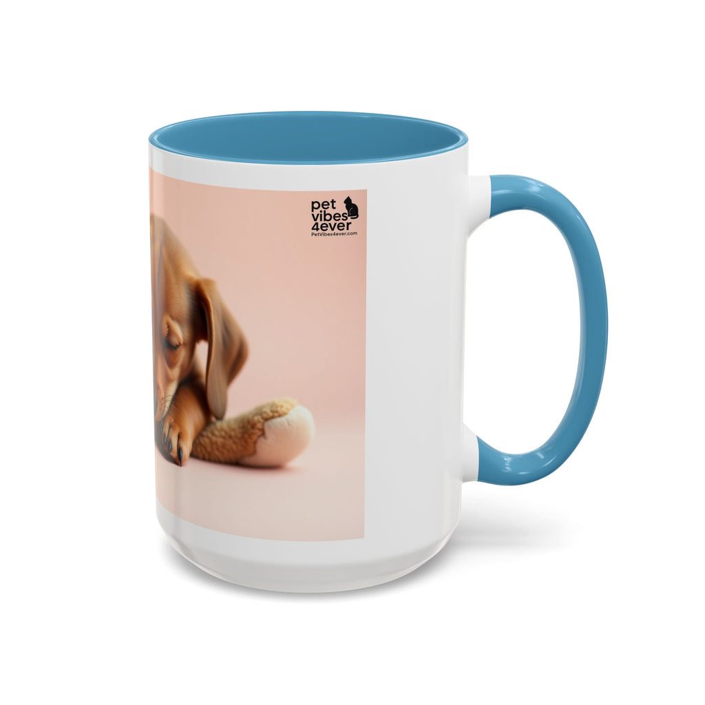 Cute Dog and Toy Accent Coffee Mug - Perfect for Pet Lovers, Gift for Animal Enthusiasts, Adorable Mug for Home and Office