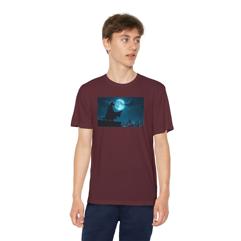 Youth Competitor Tee with Bold Eclipse Design, Perfect for Sports Events, Birthdays, Fun Outings, Team Spirit, Unique Gift Idea