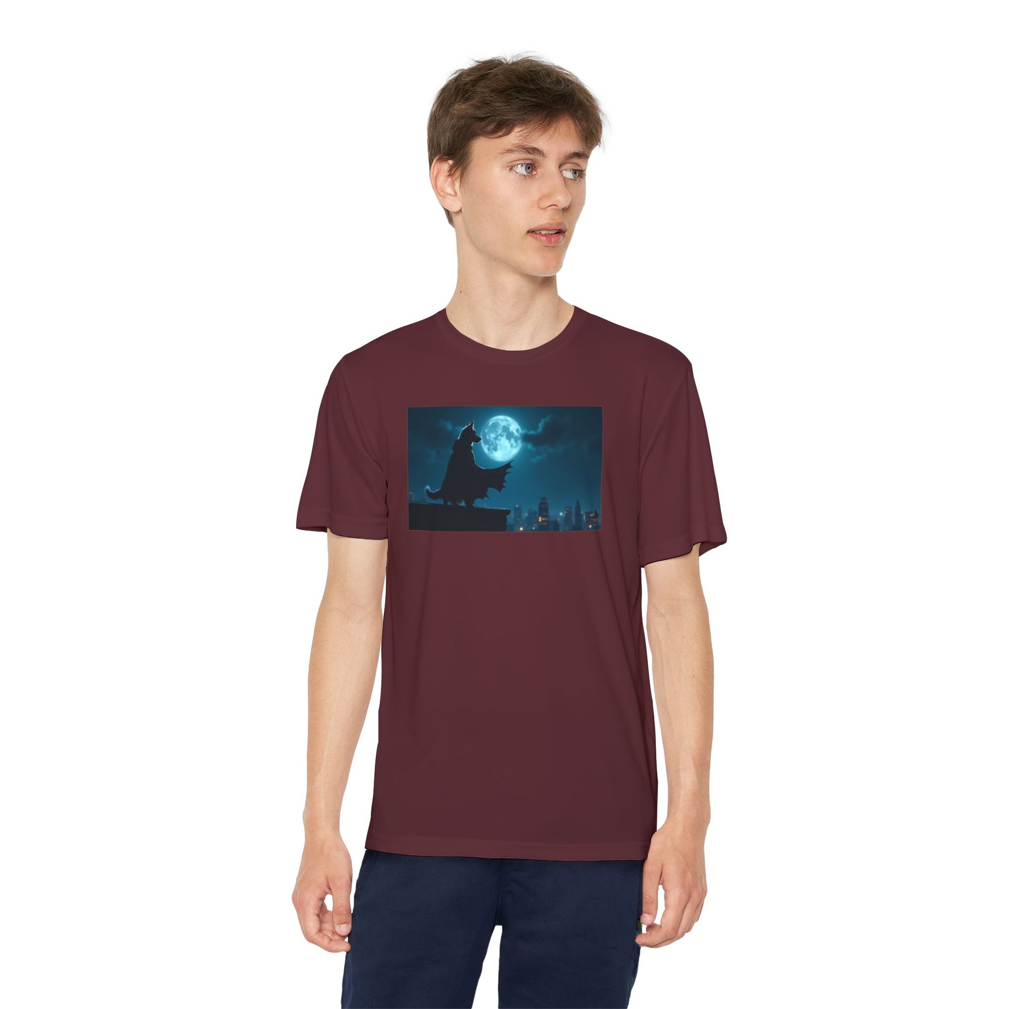 Youth Competitor Tee with Bold Eclipse Design, Perfect for Sports Events, Birthdays, Fun Outings, Team Spirit, Unique Gift Idea