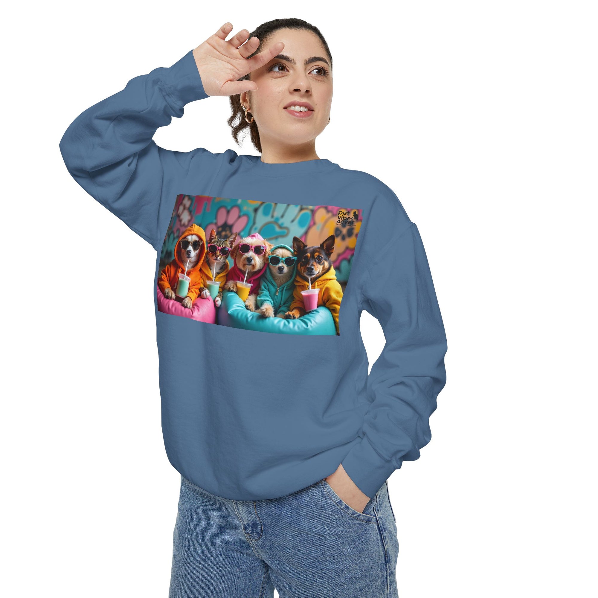 Colorful Dog Lovers Unisex Sweatshirt, Cozy Apparel for Pet Owners, Gift for Dog Lovers, Cute Animal Sweatshirt, Fun Casual Wear