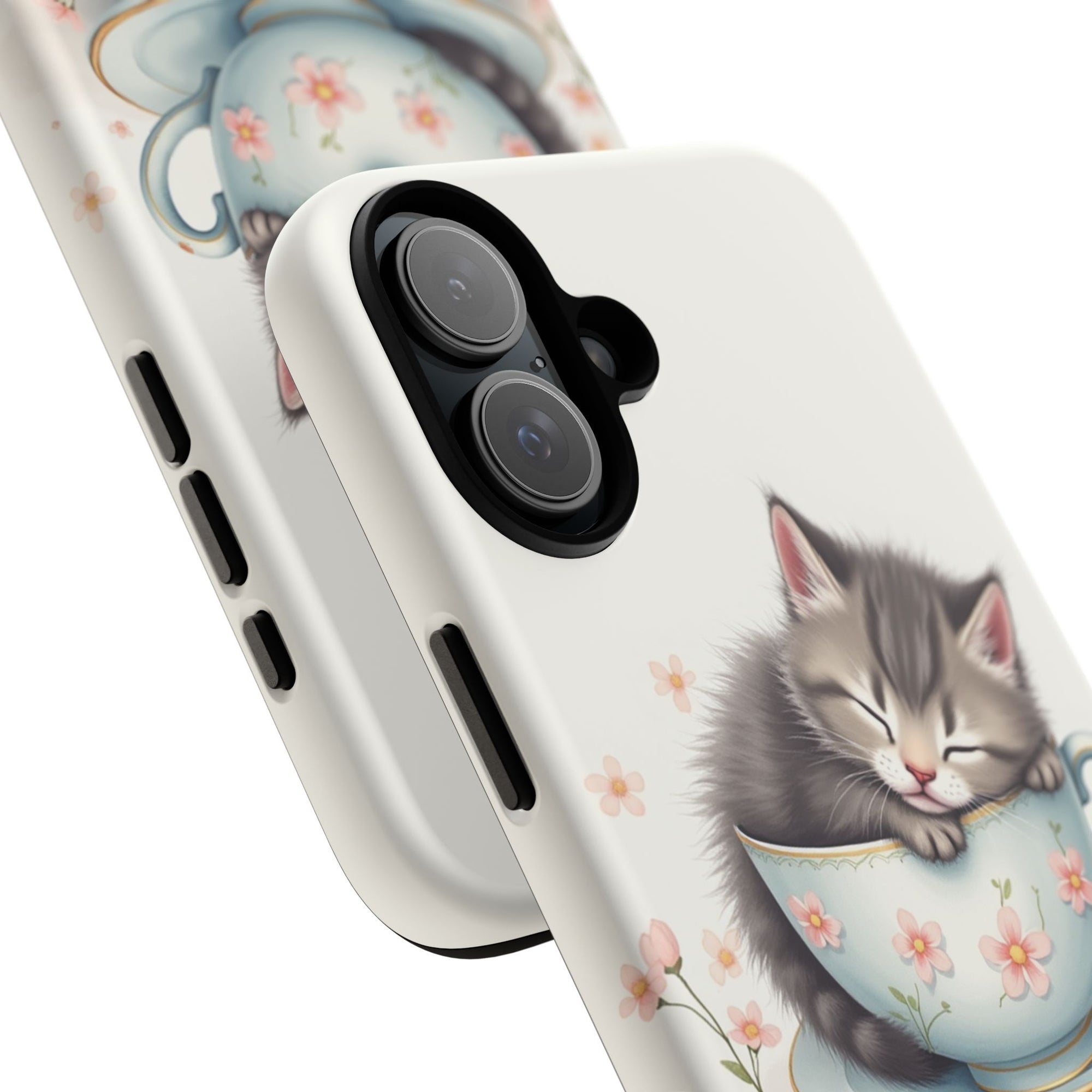 Cute Cat Phone Case - Tough Cases for Animal Lovers, Pet Gifts, Phone Accessories, Kitten Merchandise, Cute Cat Decor